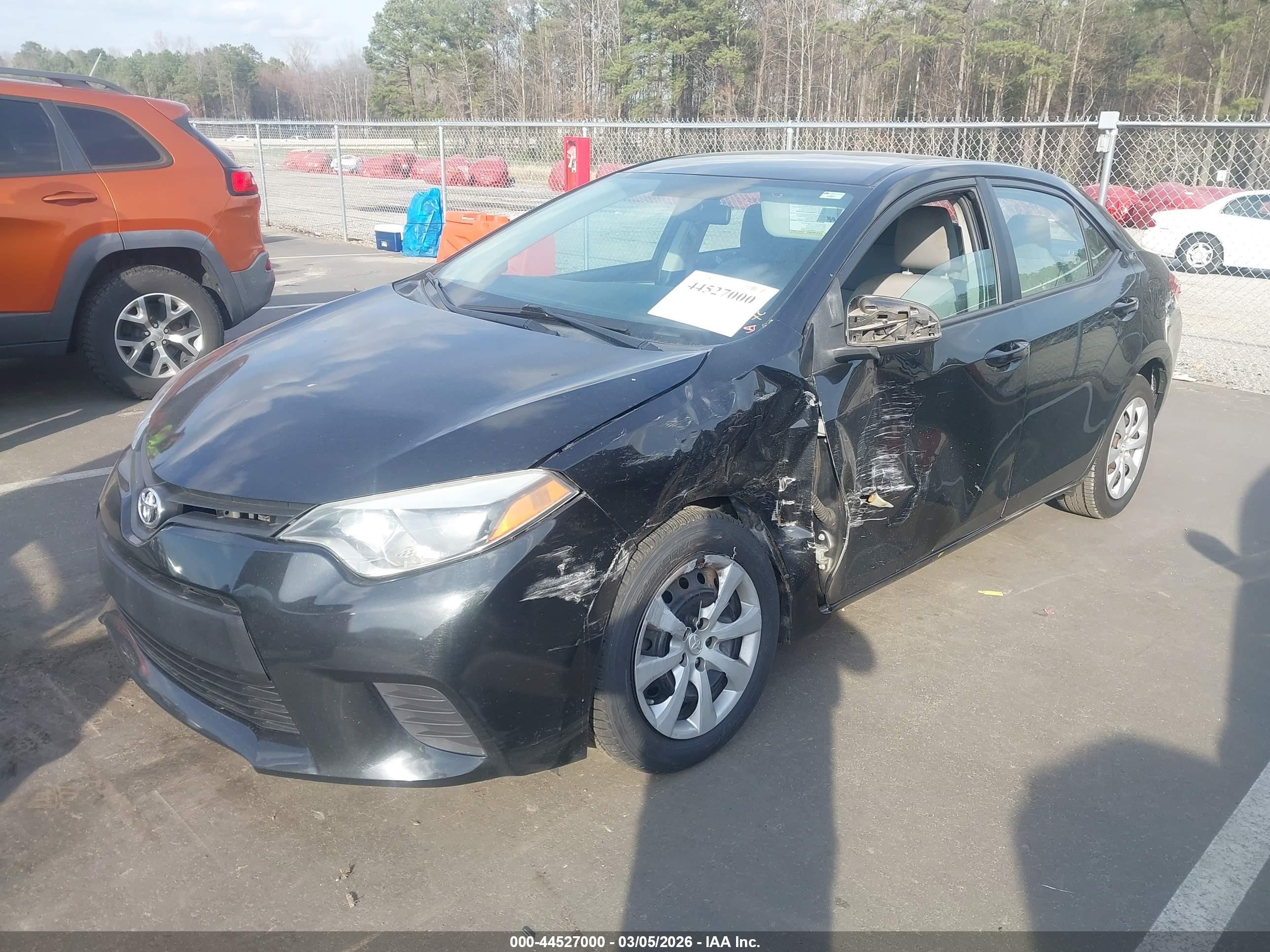 2015 Toyota Corolla Le Черный vin: 2T1BURHE0FC459934