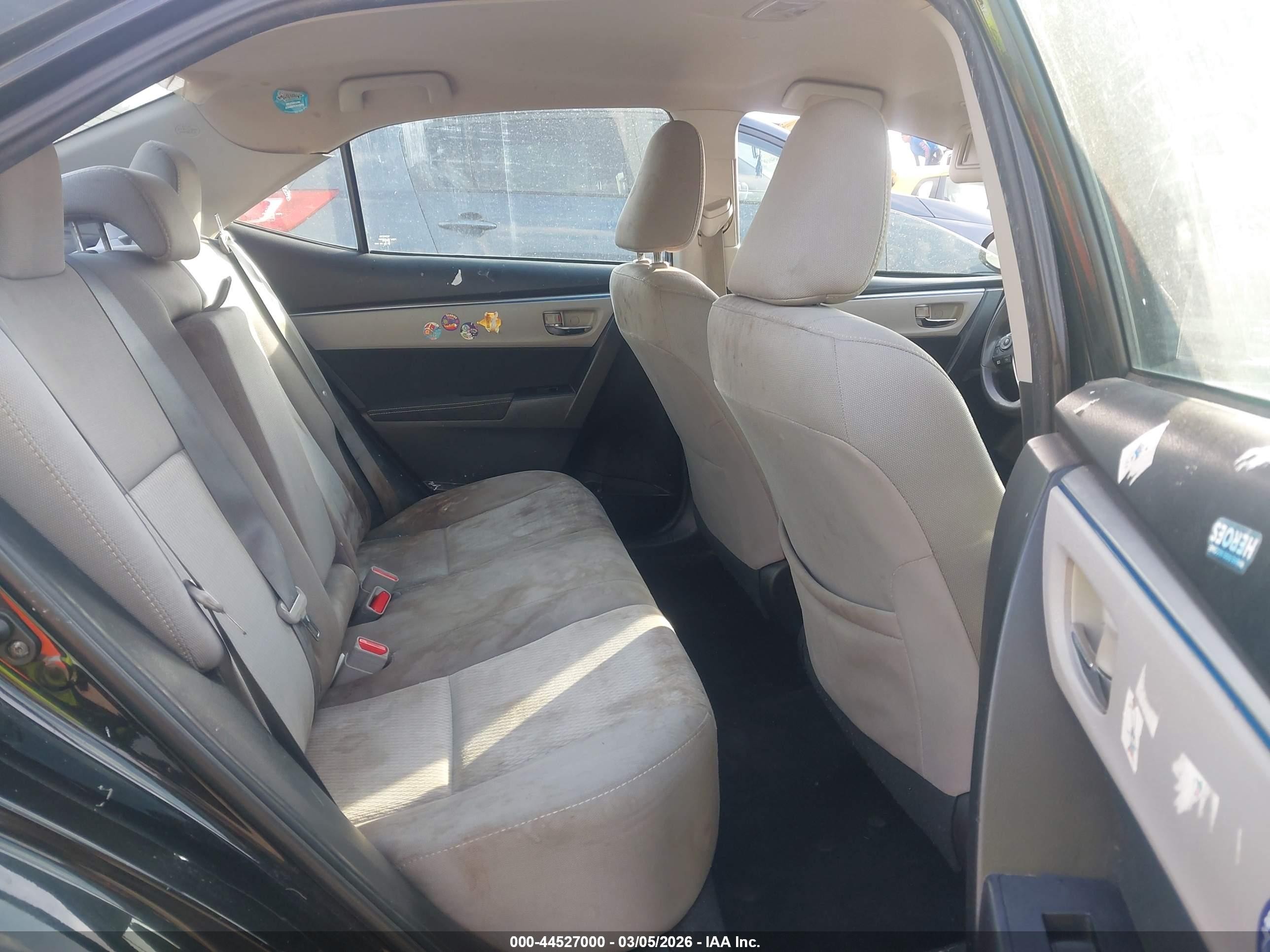 2015 Toyota Corolla Le Черный vin: 2T1BURHE0FC459934