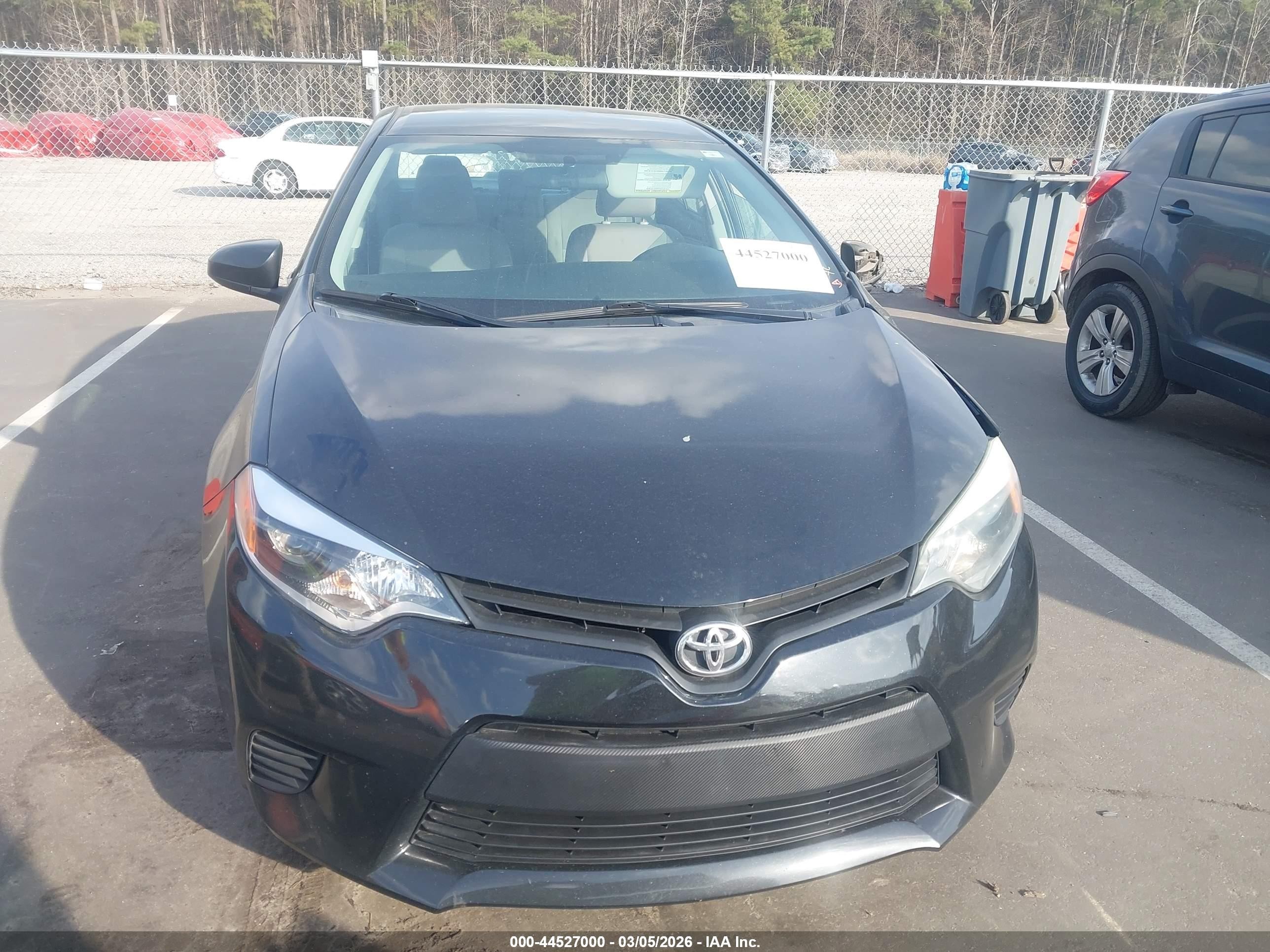 2015 Toyota Corolla Le Черный vin: 2T1BURHE0FC459934