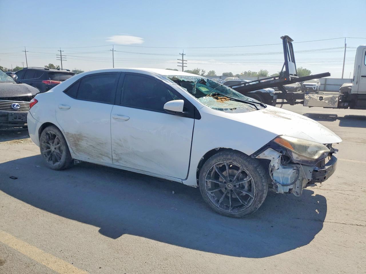 2015 Toyota Corolla Le Белый vin: 2T1BURHE0FC464177