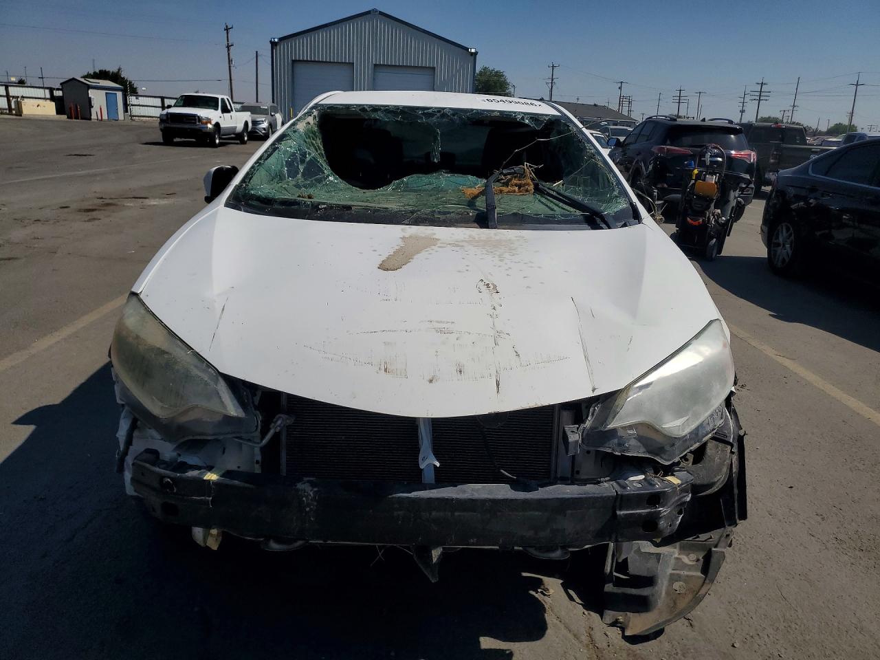 2015 Toyota Corolla Le Белый vin: 2T1BURHE0FC464177