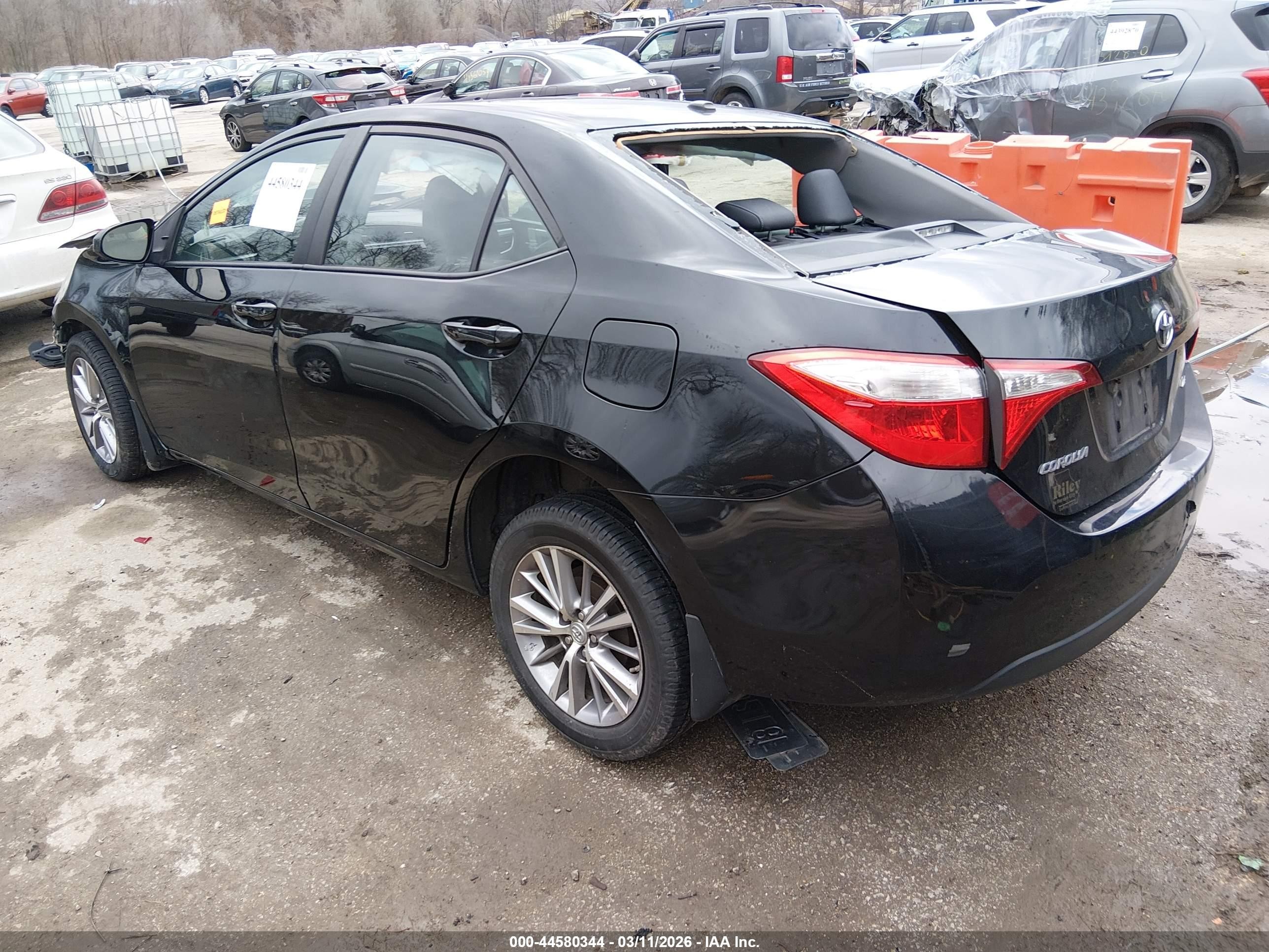 2015 Toyota Corolla Le Premium Black vin: 2T1BURHE0FC471954