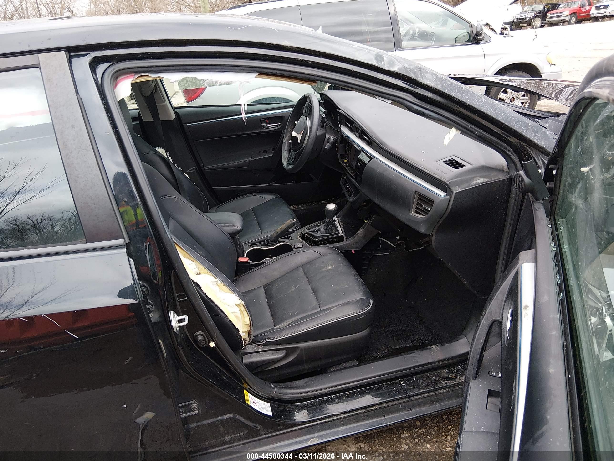 2015 Toyota Corolla Le Premium Black vin: 2T1BURHE0FC471954