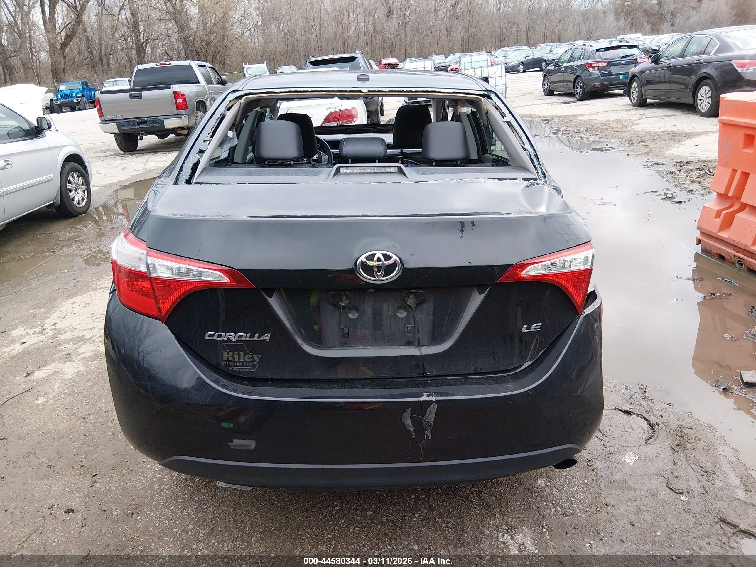 2015 Toyota Corolla Le Premium Black vin: 2T1BURHE0FC471954