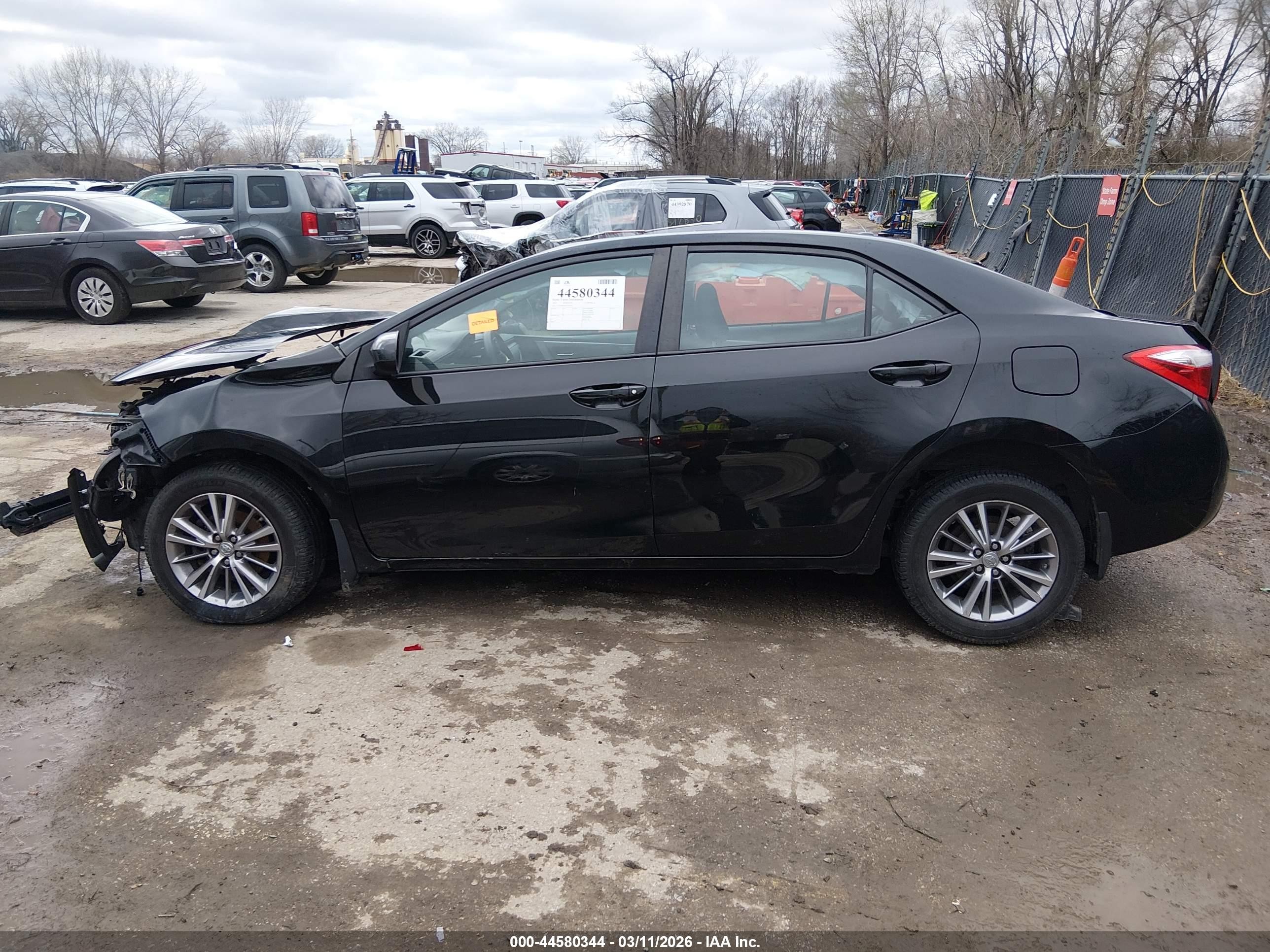 2015 Toyota Corolla Le Premium Black vin: 2T1BURHE0FC471954