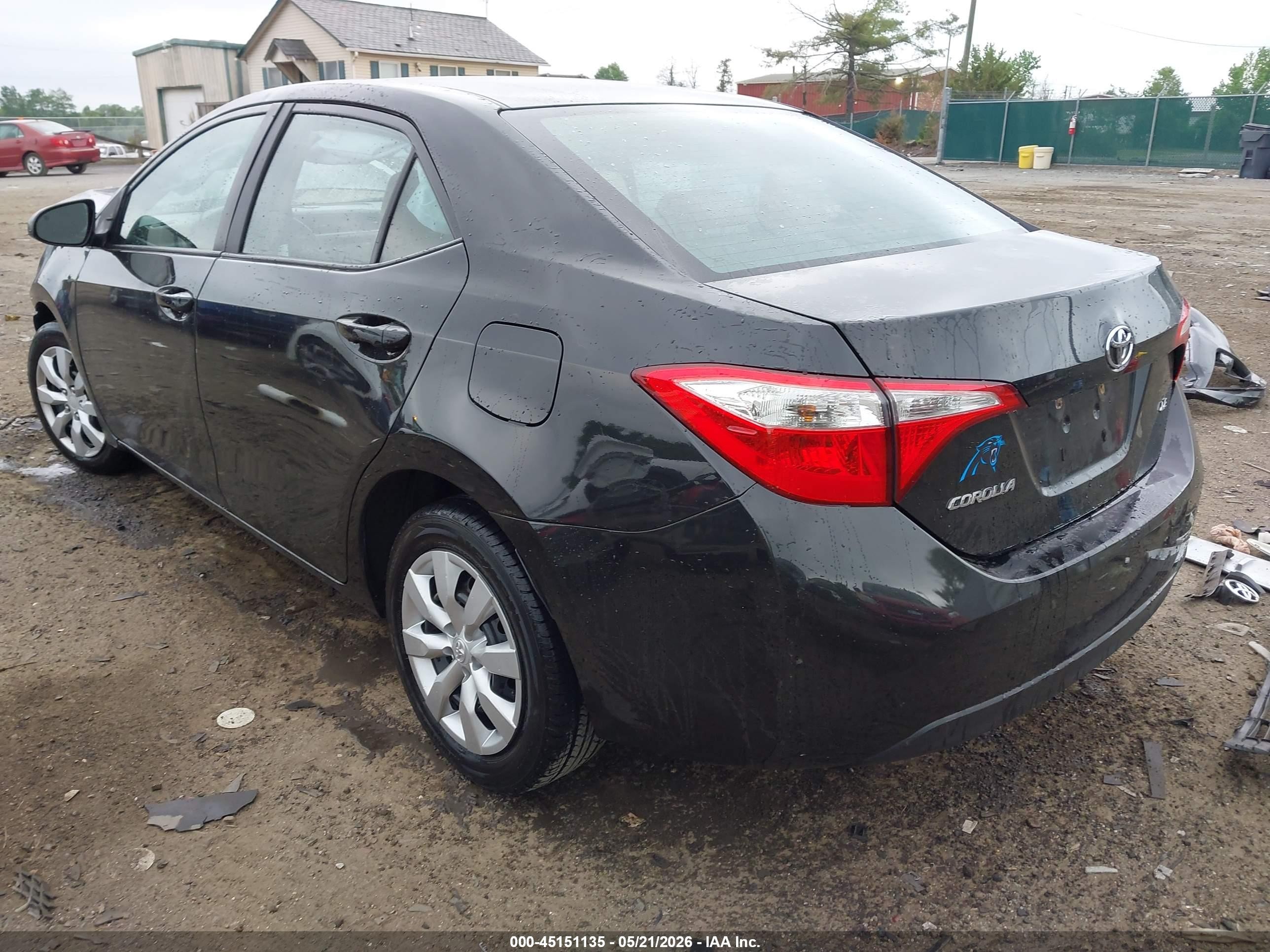 2016 Toyota Corolla Le Black vin: 2T1BURHE0GC637939