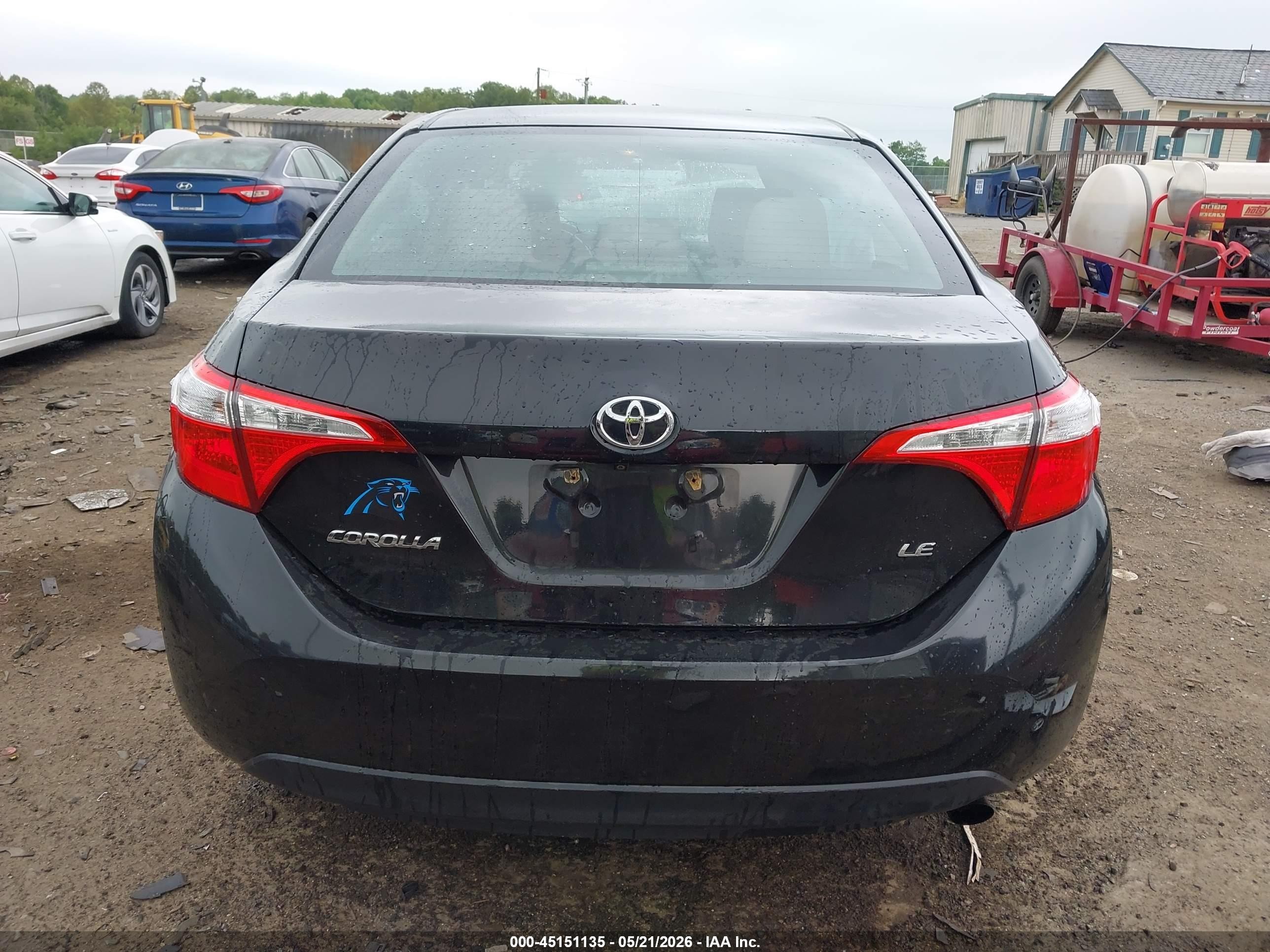 2016 Toyota Corolla Le Black vin: 2T1BURHE0GC637939