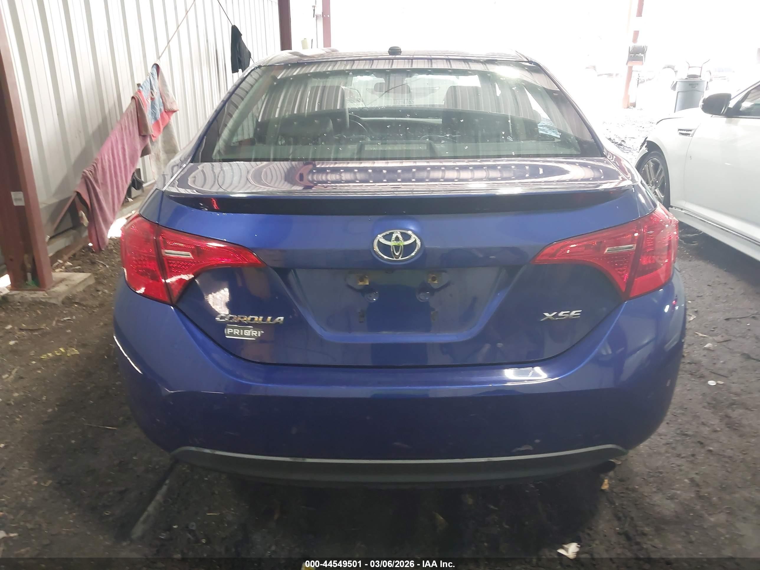 2017 Toyota Corolla Xse Blue vin: 2T1BURHE0HC802762