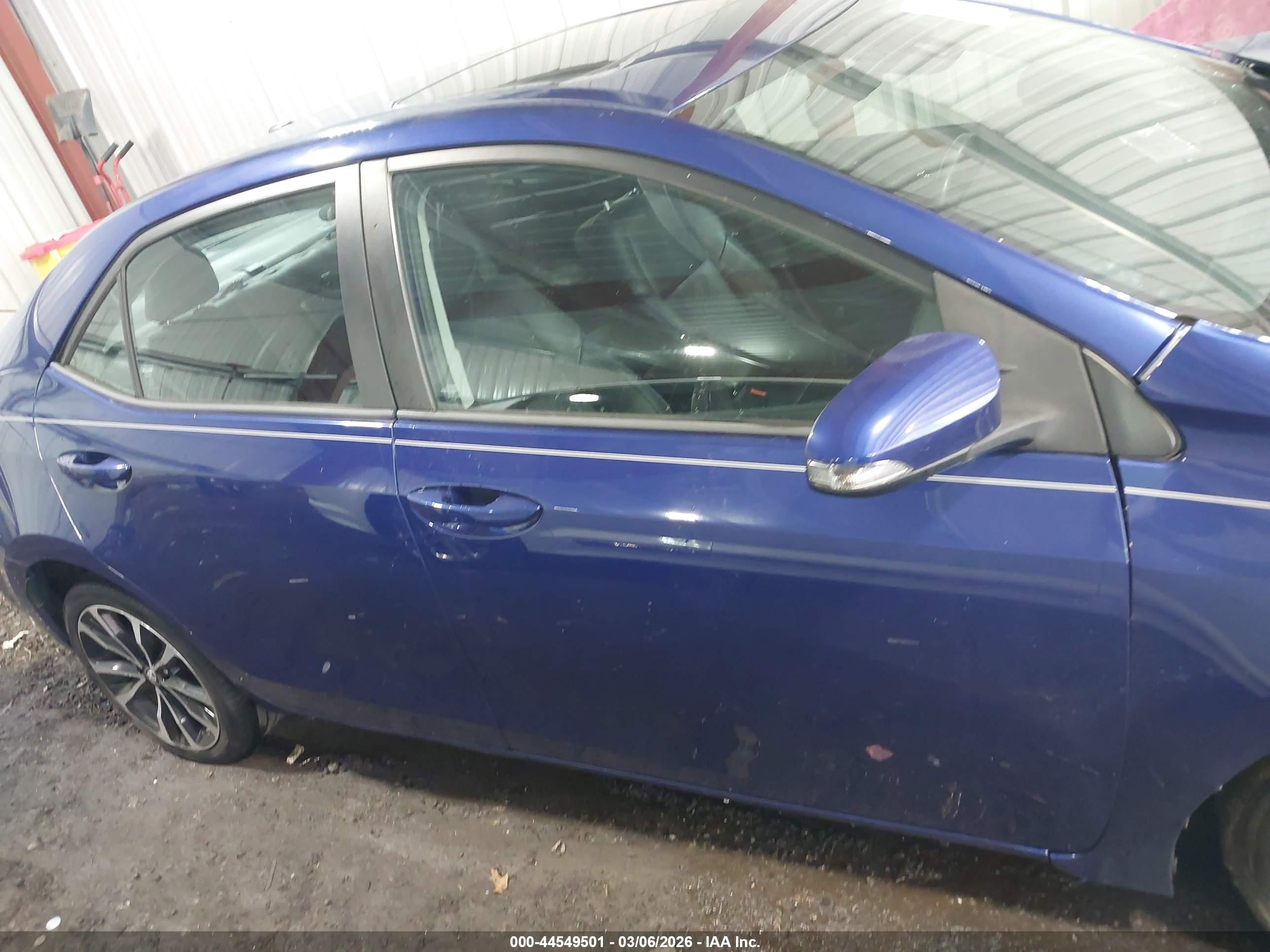 2017 Toyota Corolla Xse Blue vin: 2T1BURHE0HC802762