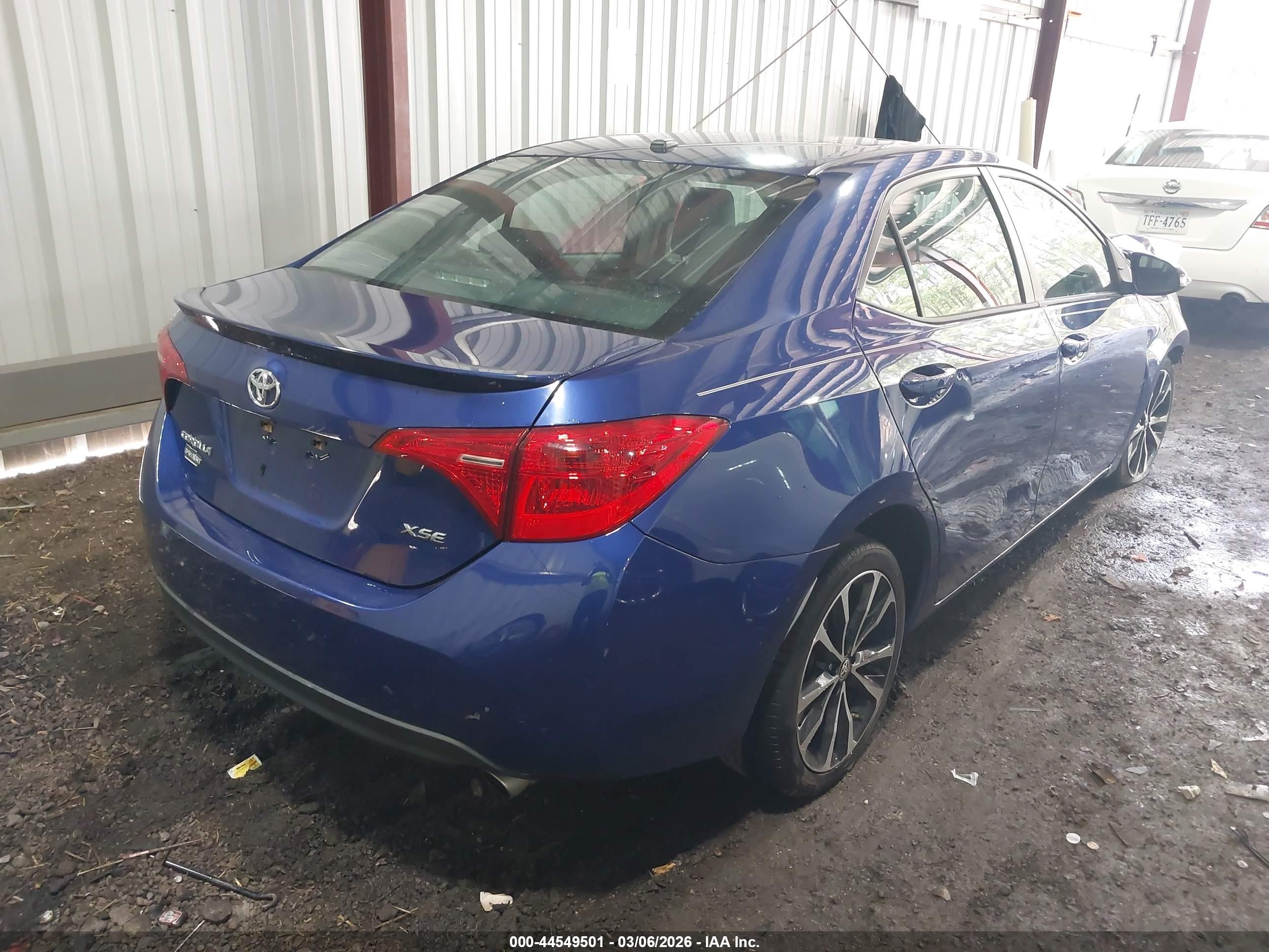 2017 Toyota Corolla Xse Blue vin: 2T1BURHE0HC802762