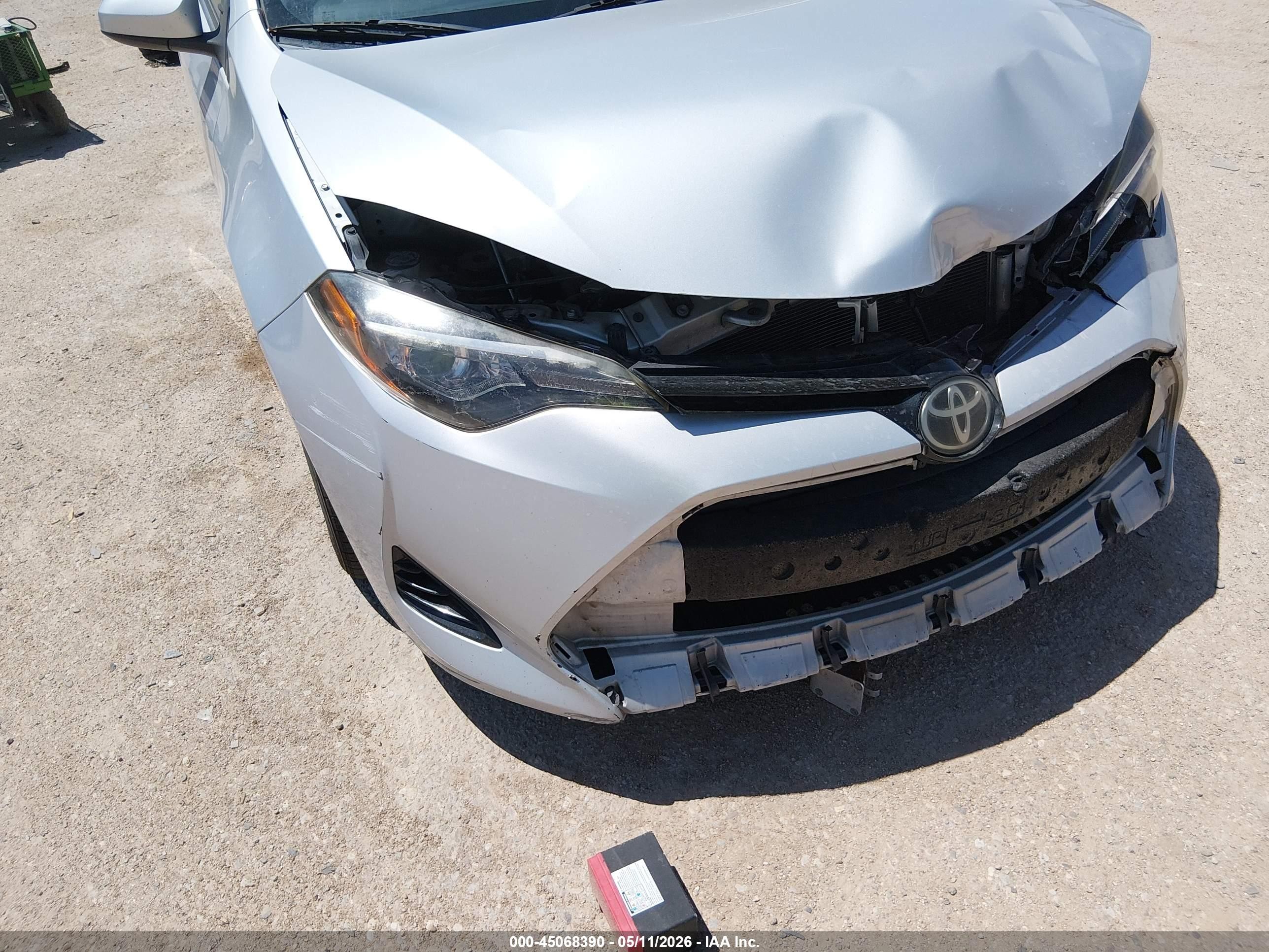 2017 Toyota Corolla Le Silver vin: 2T1BURHE0HC906314