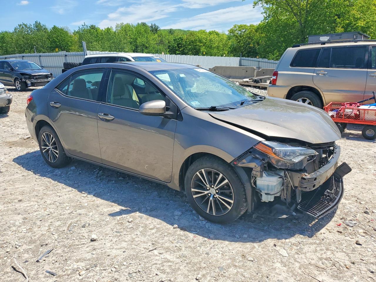 2017 Toyota Corolla Le Gray vin: 2T1BURHE0HC940091