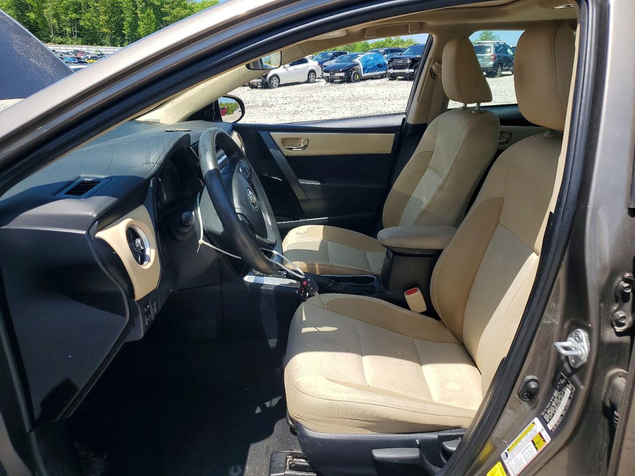 2017 Toyota Corolla Le Gray vin: 2T1BURHE0HC940091