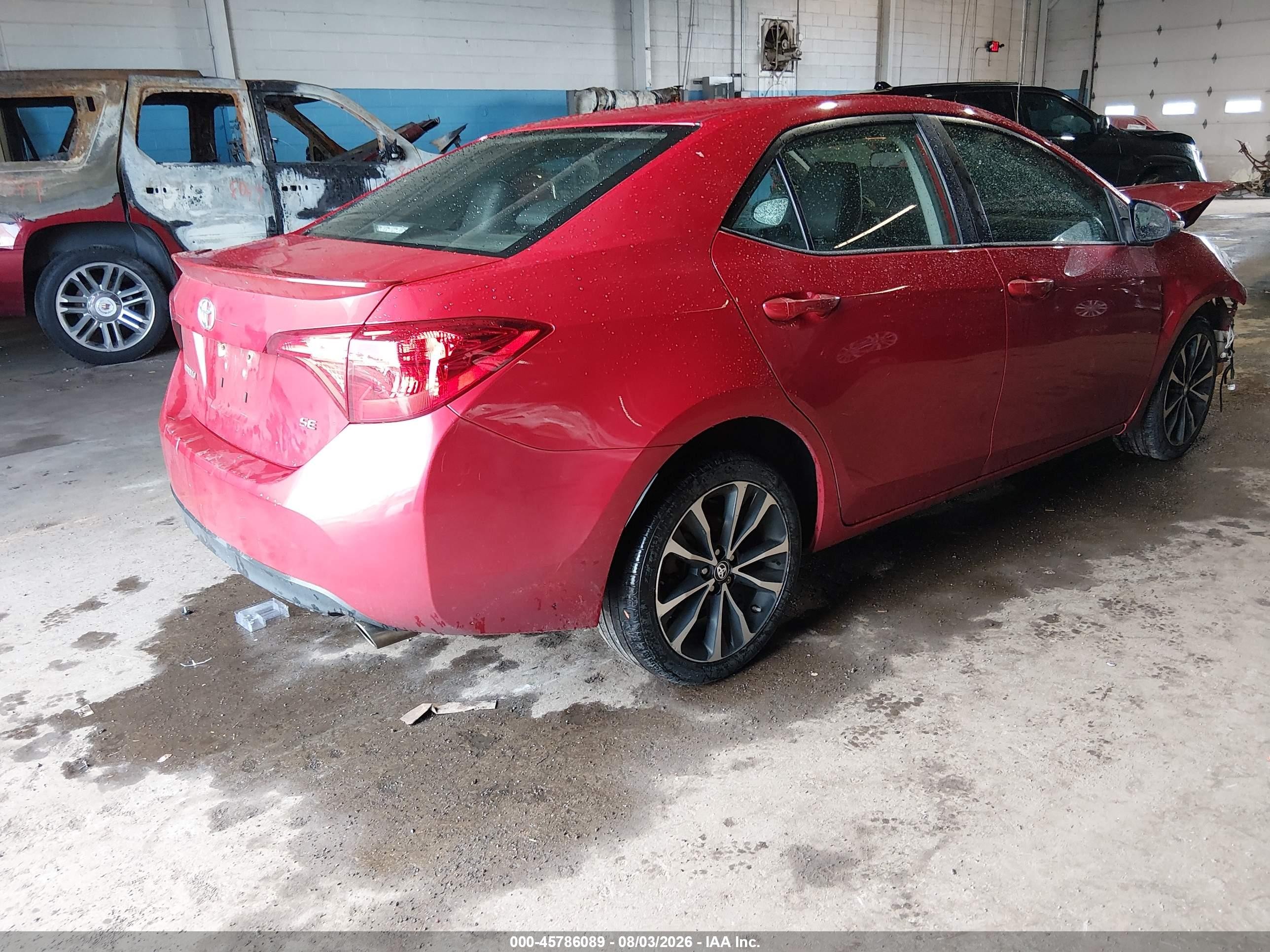 2017 Toyota Corolla Se Red vin: 2T1BURHE0HC961961
