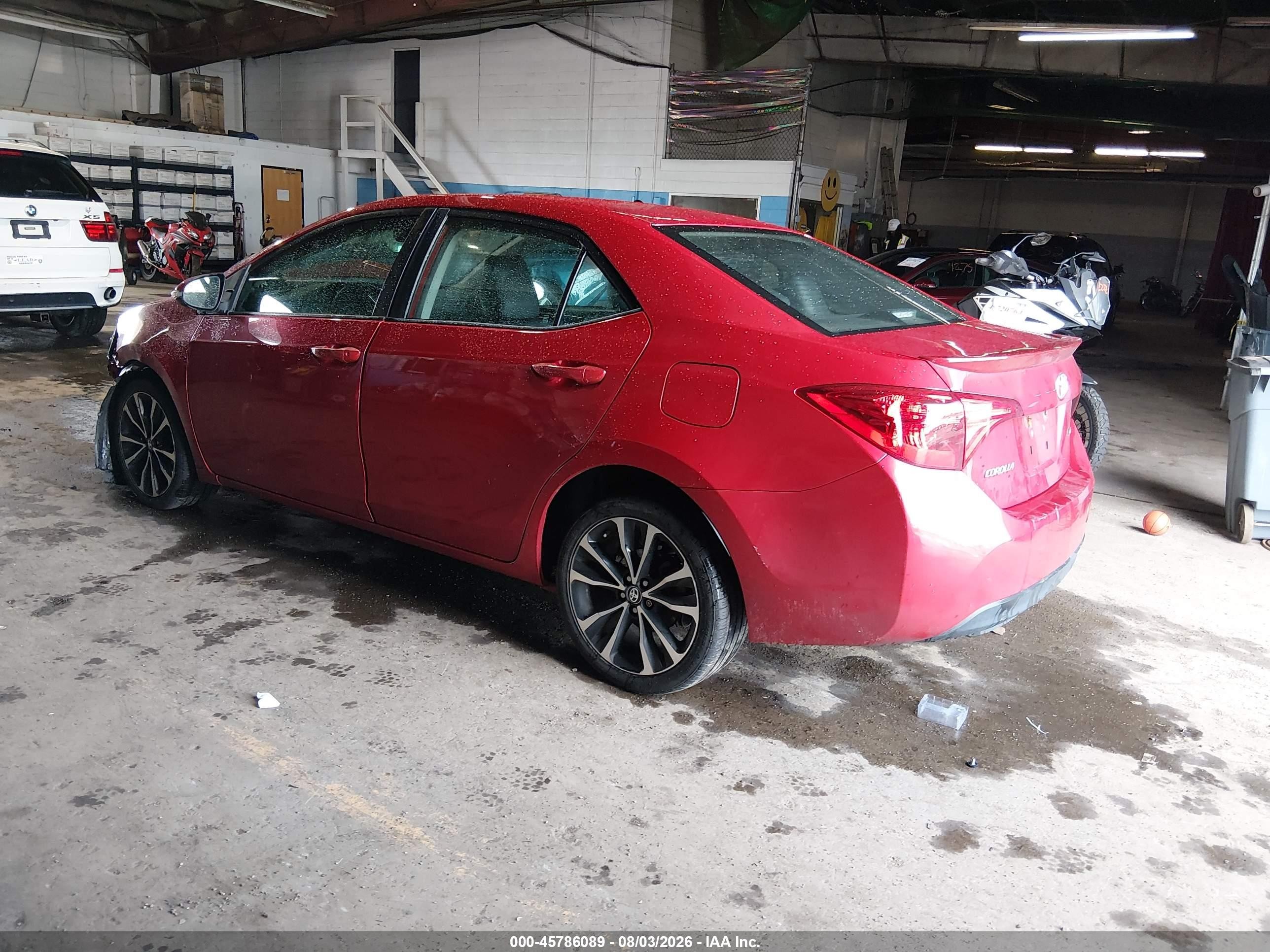 2017 Toyota Corolla Se Red vin: 2T1BURHE0HC961961