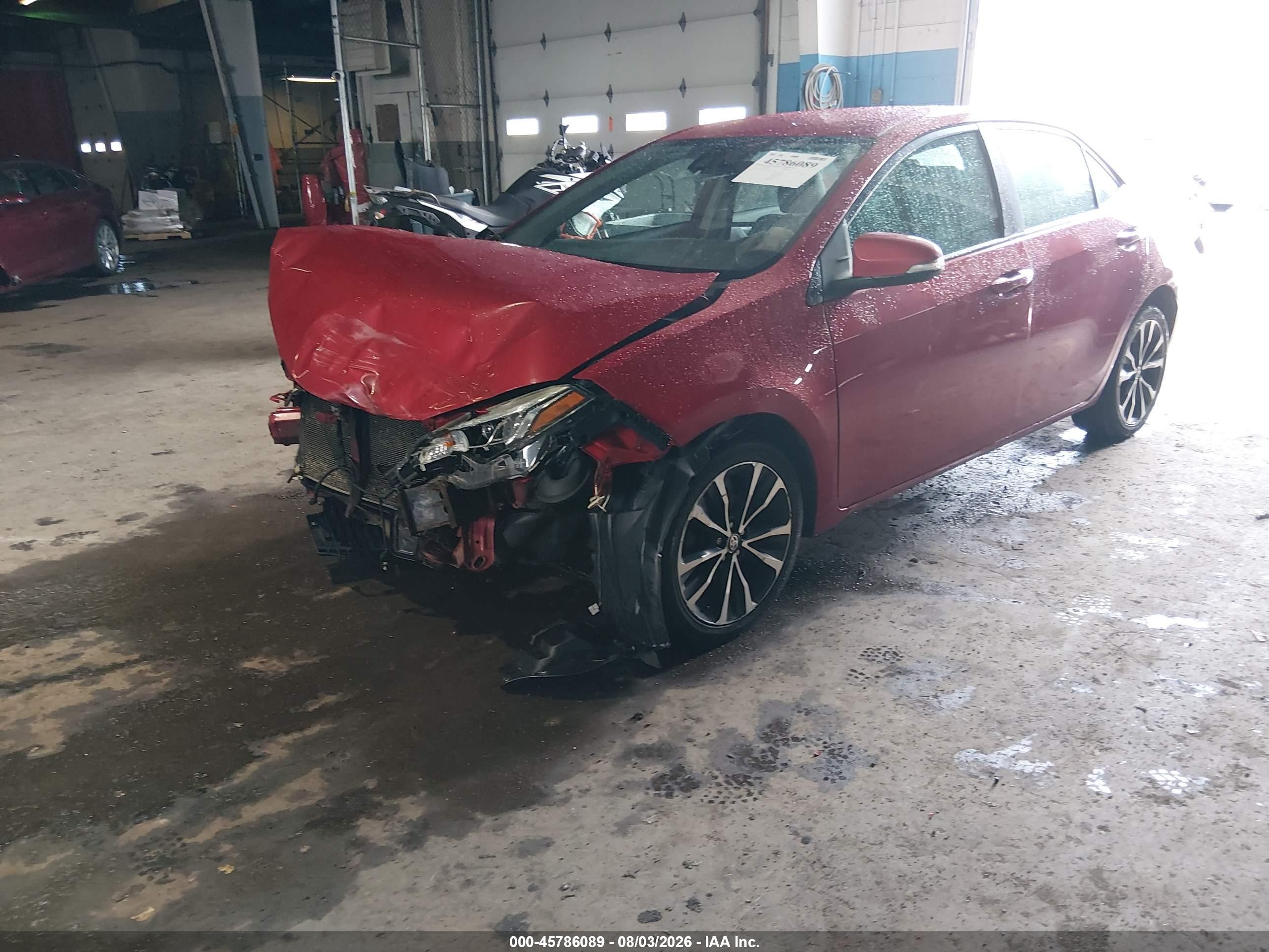 2017 Toyota Corolla Se Red vin: 2T1BURHE0HC961961