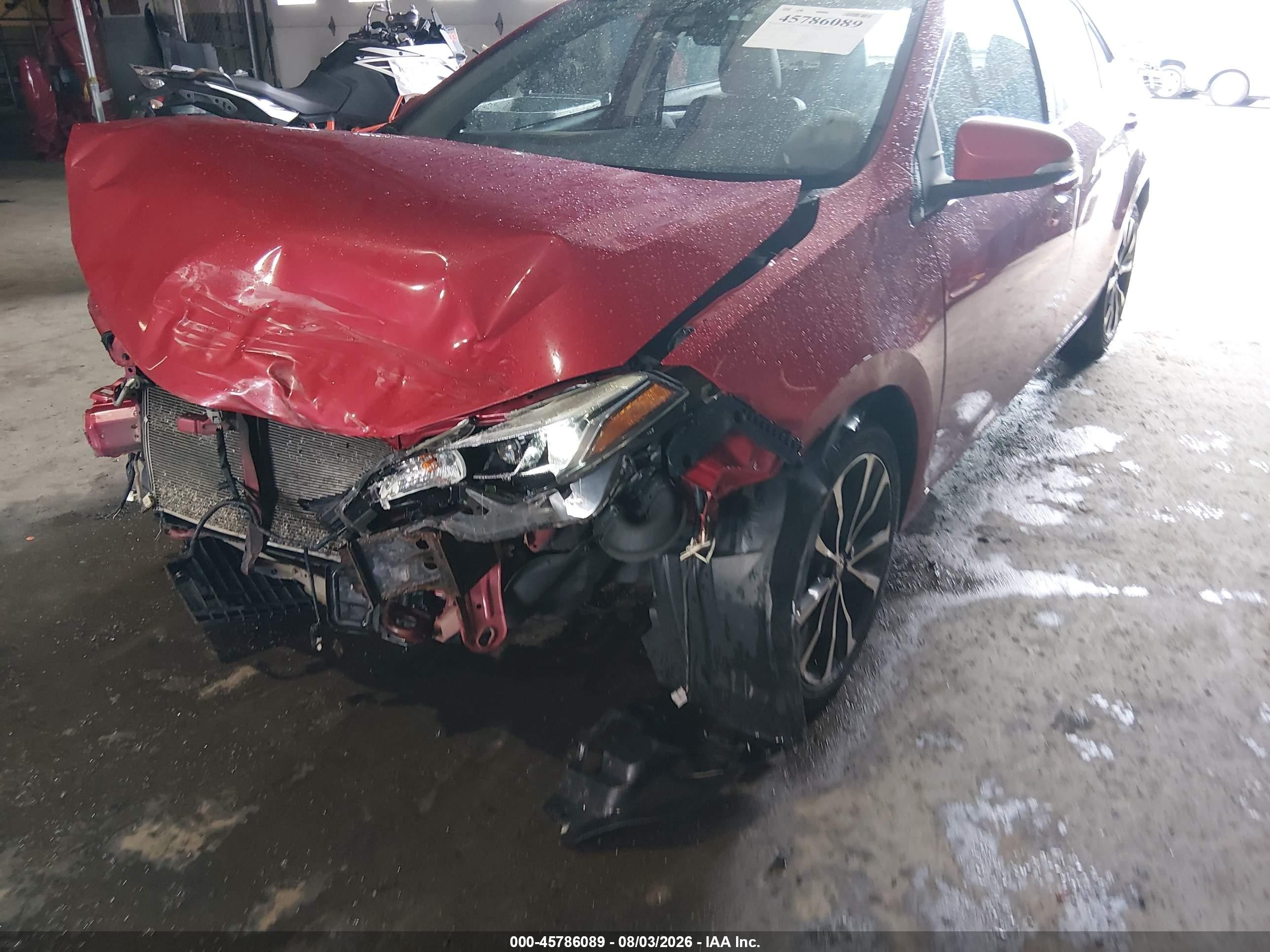 2017 Toyota Corolla Se Red vin: 2T1BURHE0HC961961