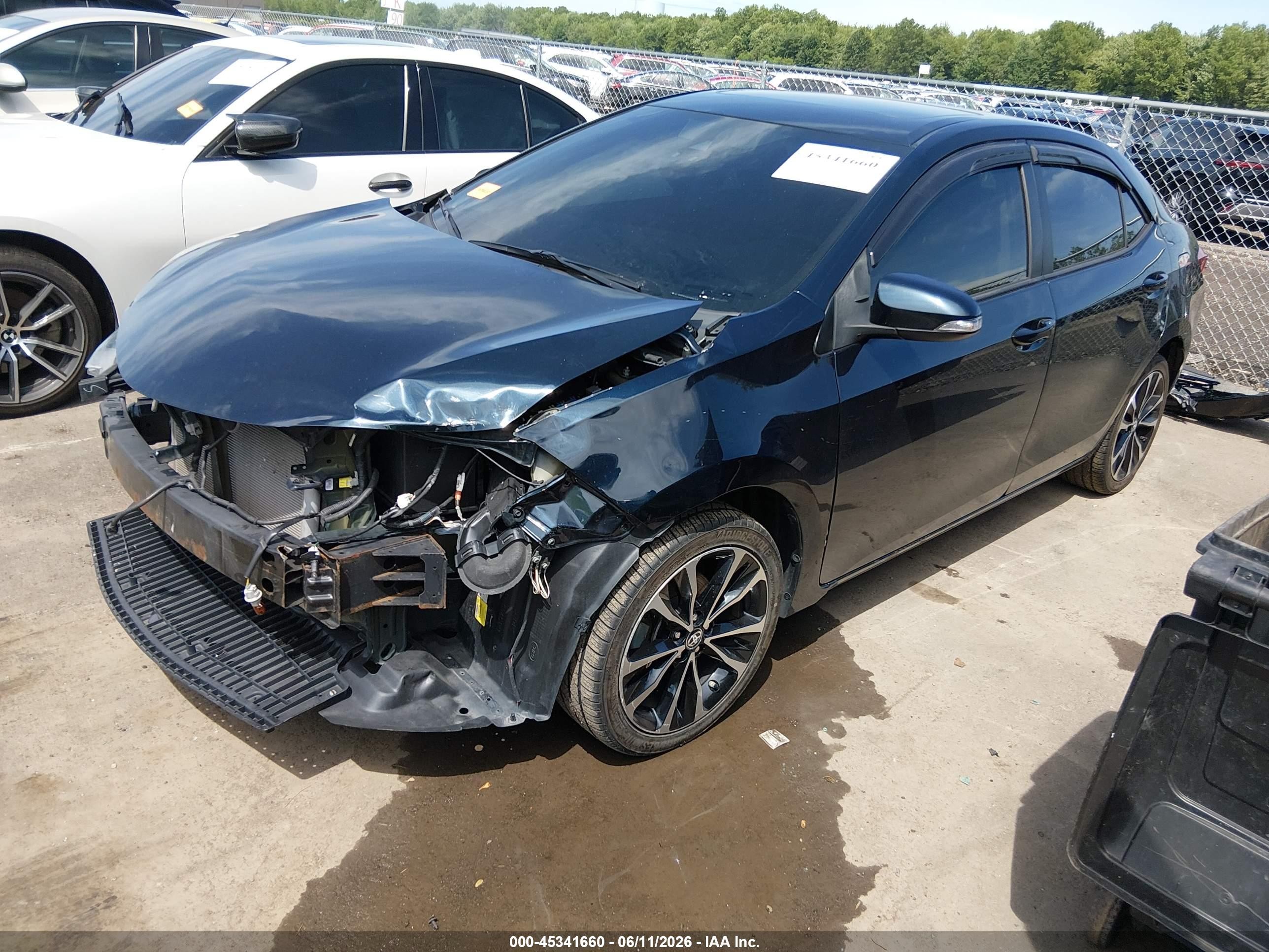 2018 Toyota Corolla Xse Blue vin: 2T1BURHE0JC020676