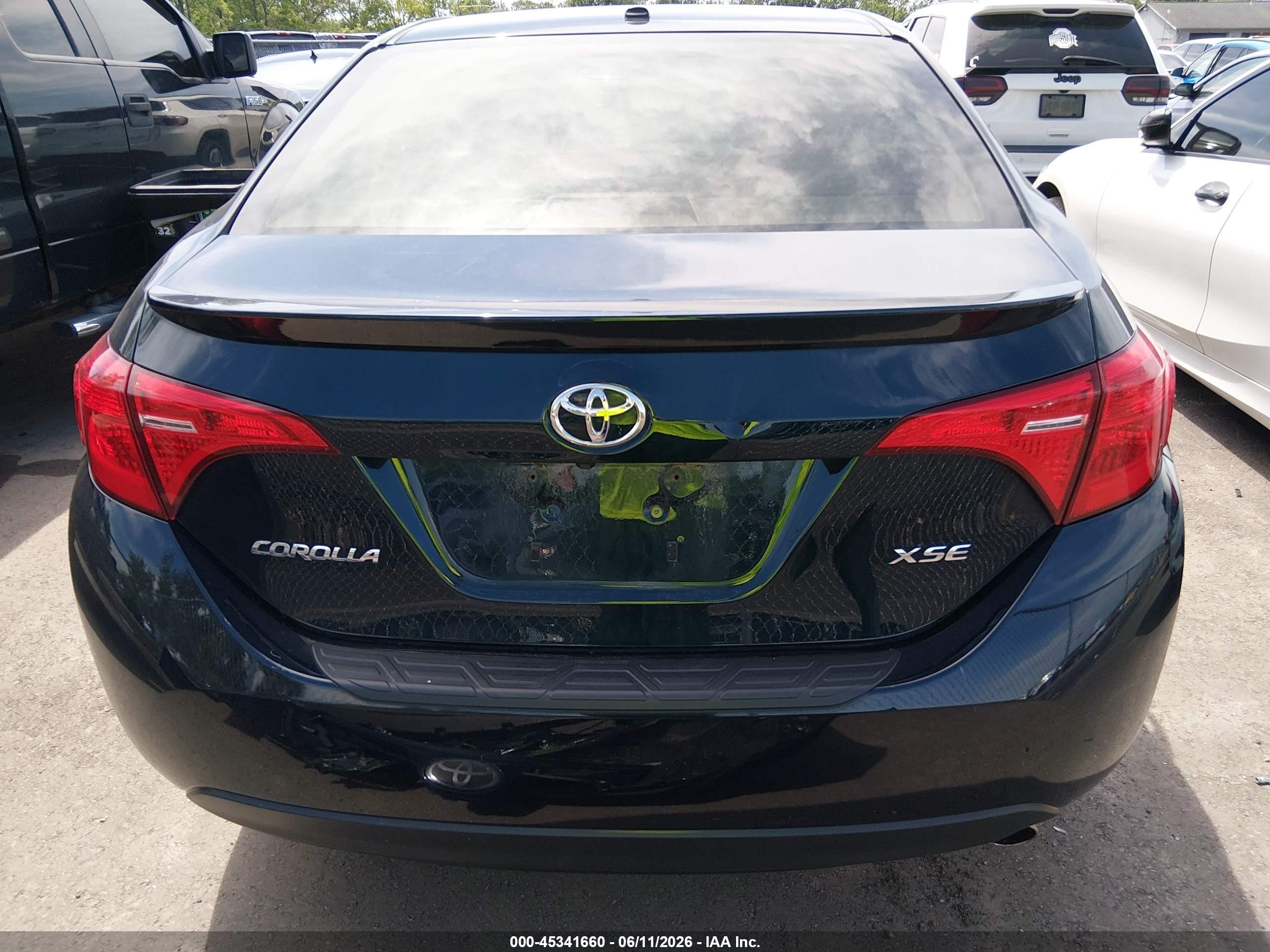 2018 Toyota Corolla Xse Blue vin: 2T1BURHE0JC020676