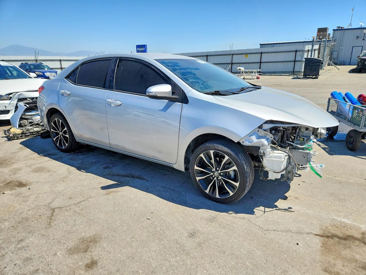 2018 Toyota Corolla Se Silver vin: 2T1BURHE0JC105940
