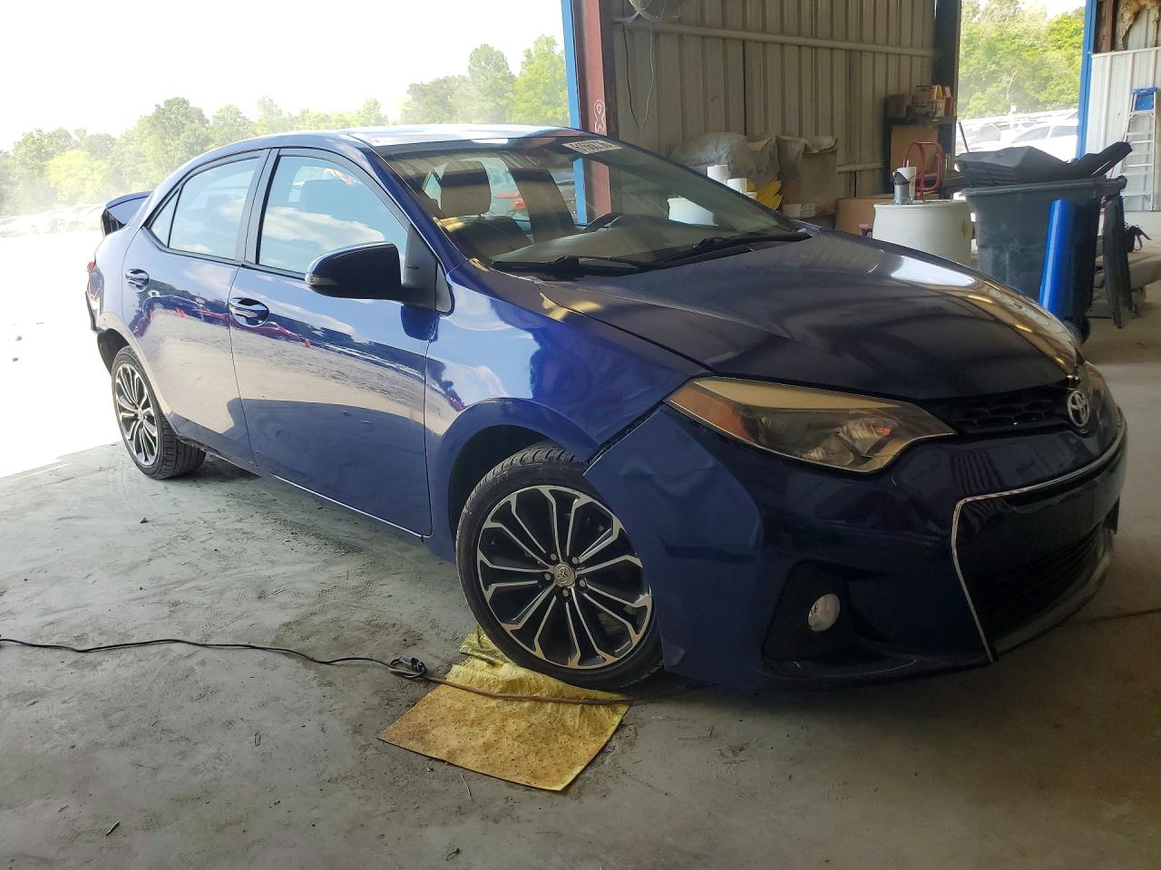 2014 Toyota Corolla S Plus Blue vin: 2T1BURHE1EC000975