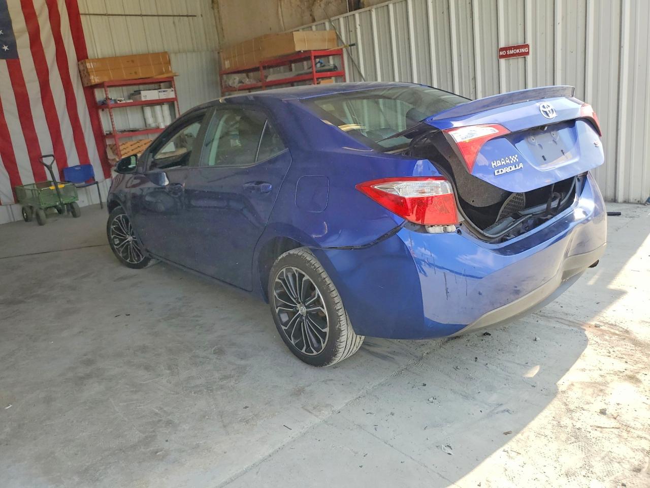 2014 Toyota Corolla S Plus Blue vin: 2T1BURHE1EC000975