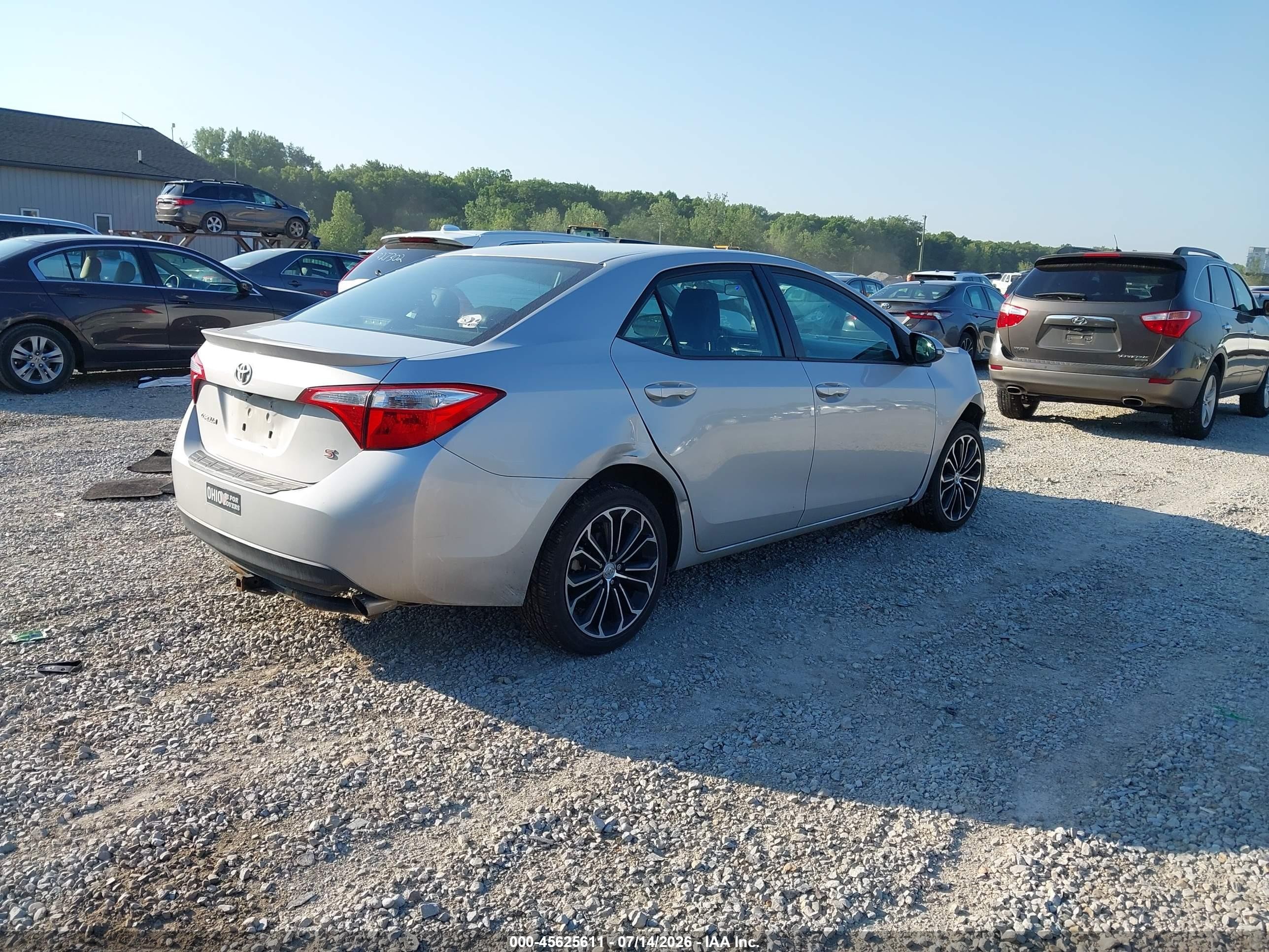 2014 Toyota Corolla S Plus Silver vin: 2T1BURHE1EC002158