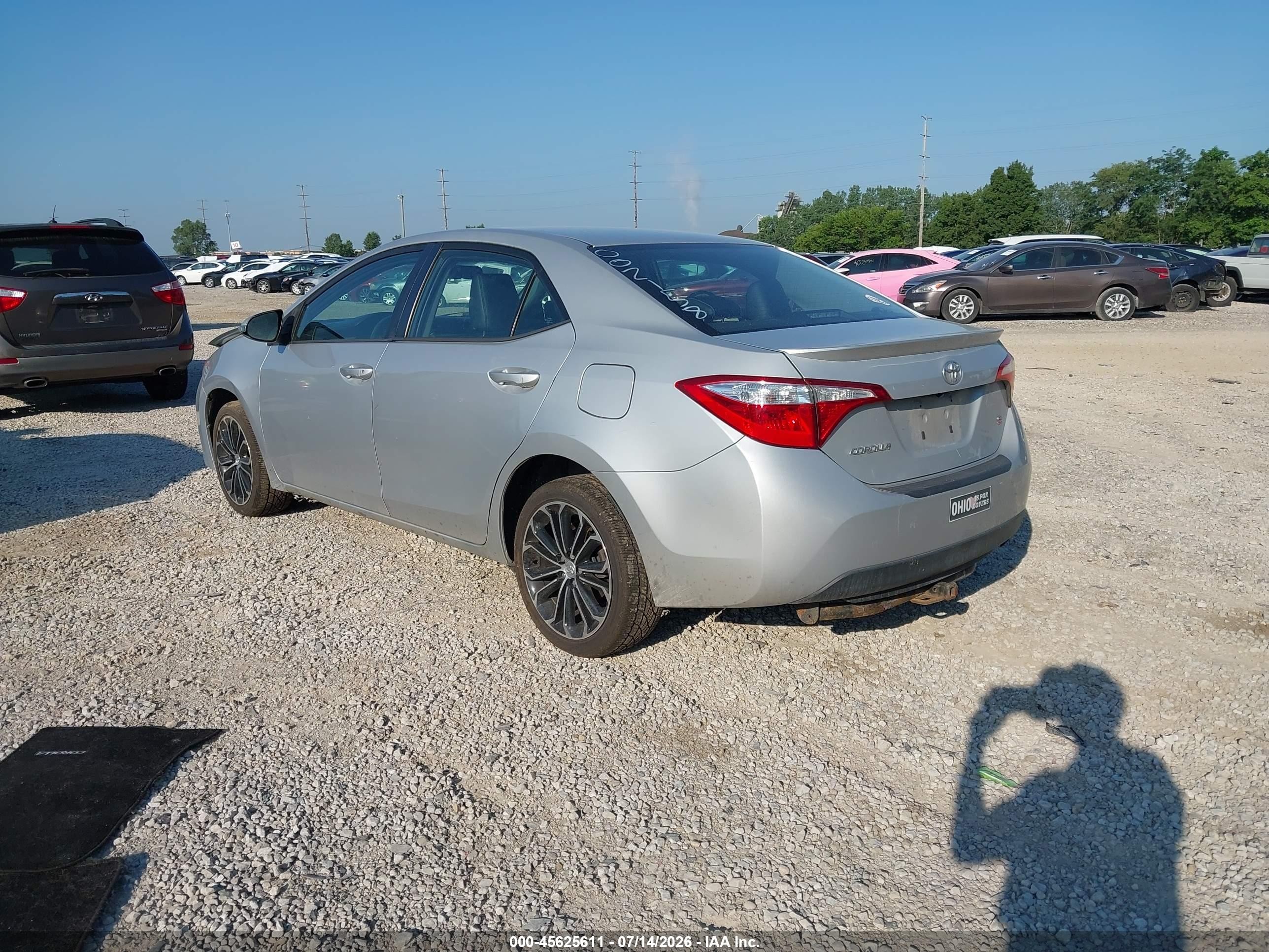 2014 Toyota Corolla S Plus Silver vin: 2T1BURHE1EC002158