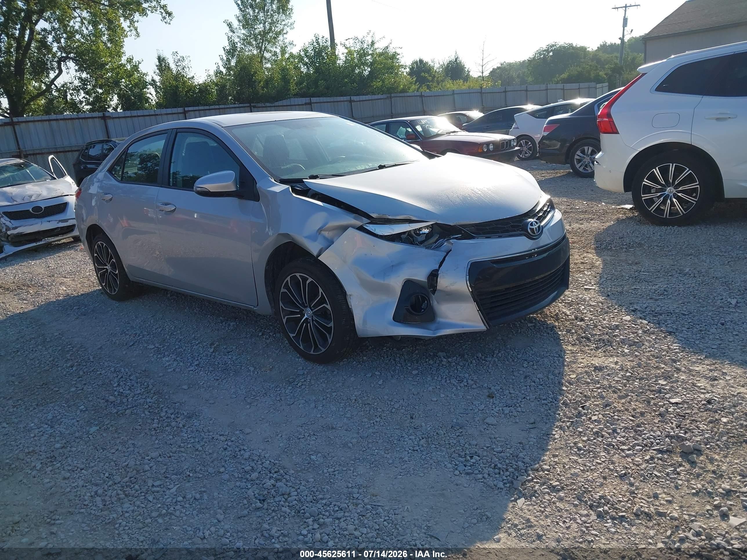 2014 Toyota Corolla S Plus Silver vin: 2T1BURHE1EC002158