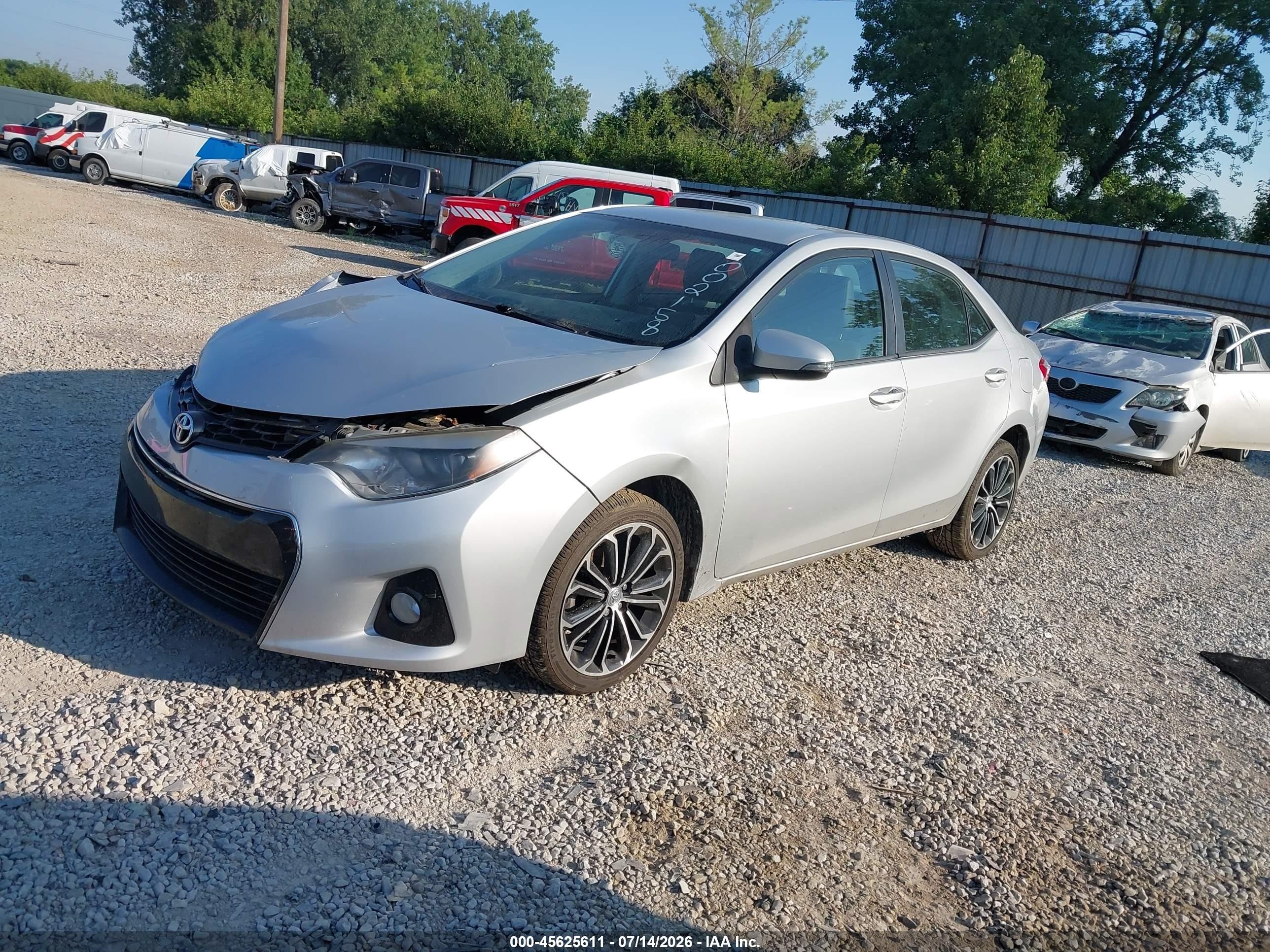 2014 Toyota Corolla S Plus Silver vin: 2T1BURHE1EC002158