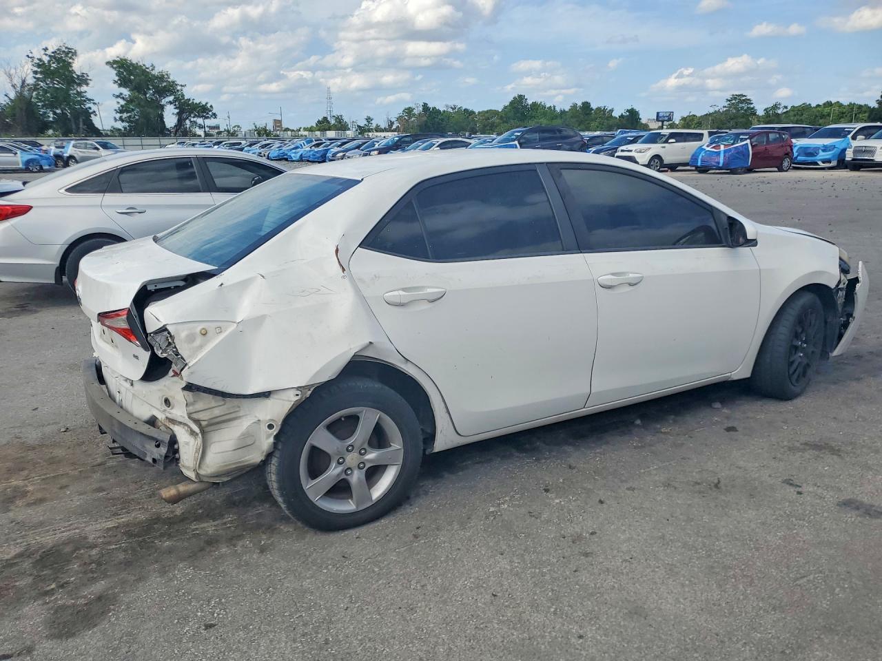 2014 Toyota Corolla Le White vin: 2T1BURHE1EC004086