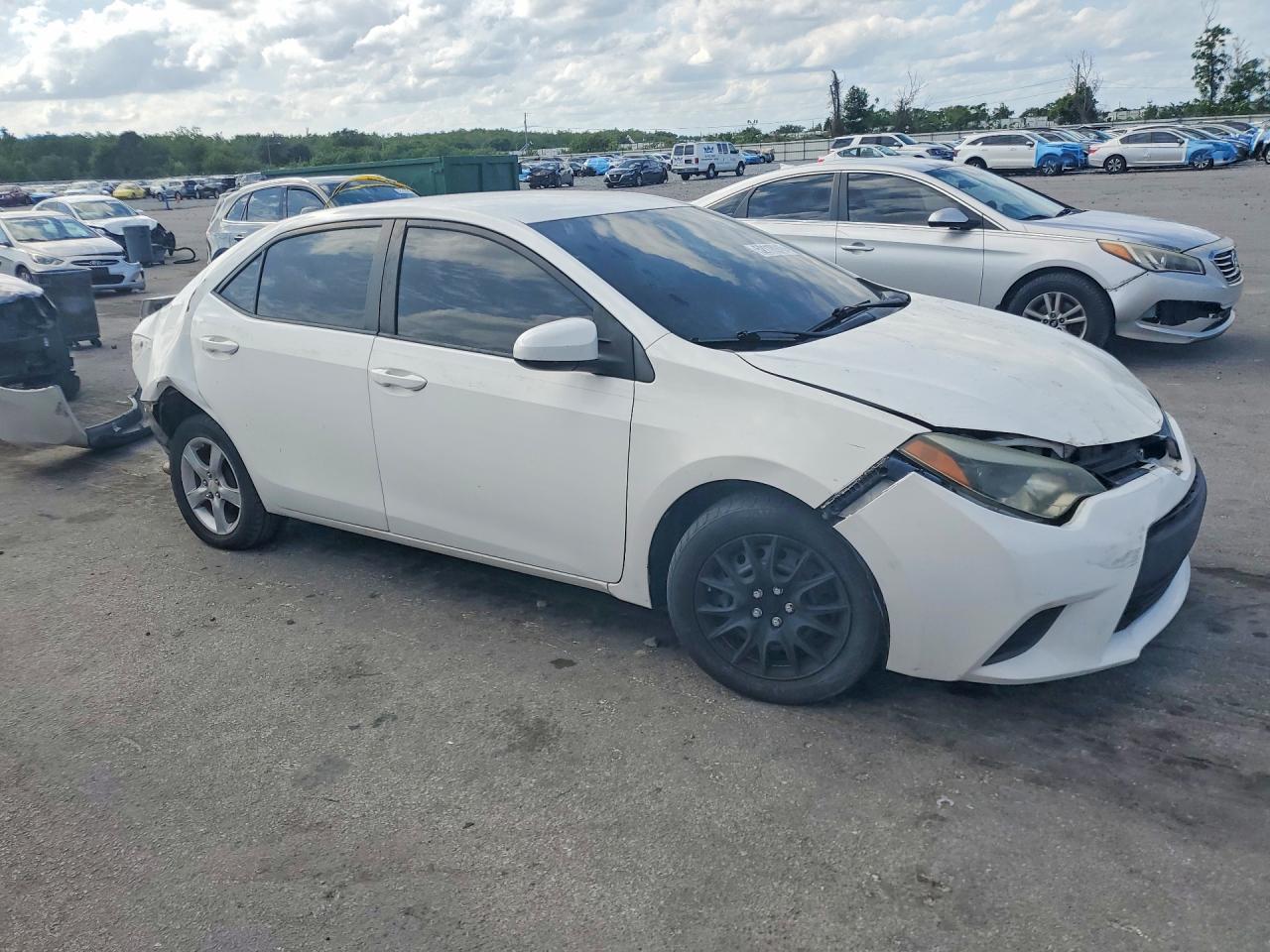 2014 Toyota Corolla Le White vin: 2T1BURHE1EC004086