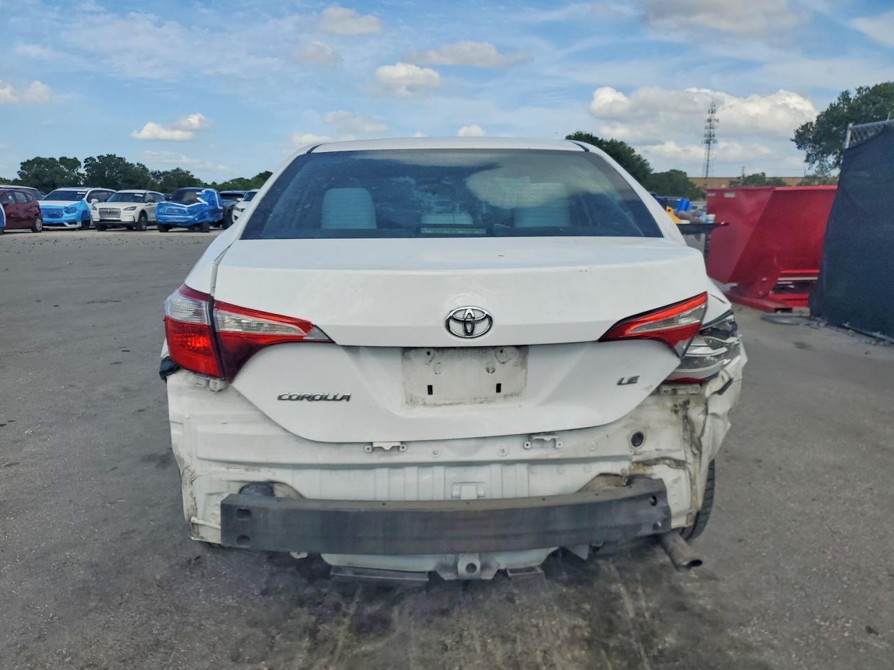 2014 Toyota Corolla Le White vin: 2T1BURHE1EC004086