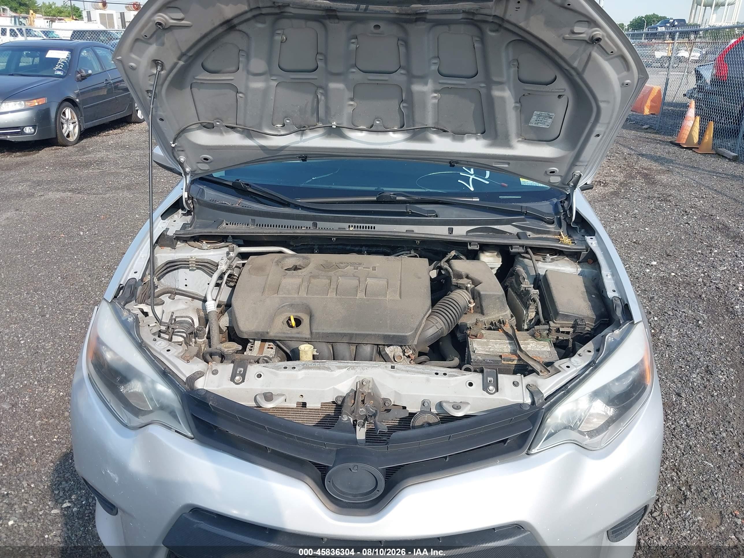 2014 Toyota Corolla Le Silver vin: 2T1BURHE1EC008302