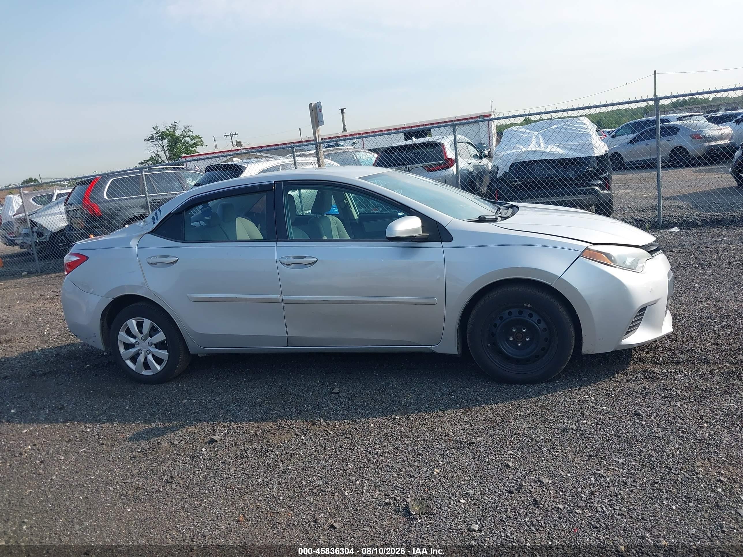 2014 Toyota Corolla Le Silver vin: 2T1BURHE1EC008302