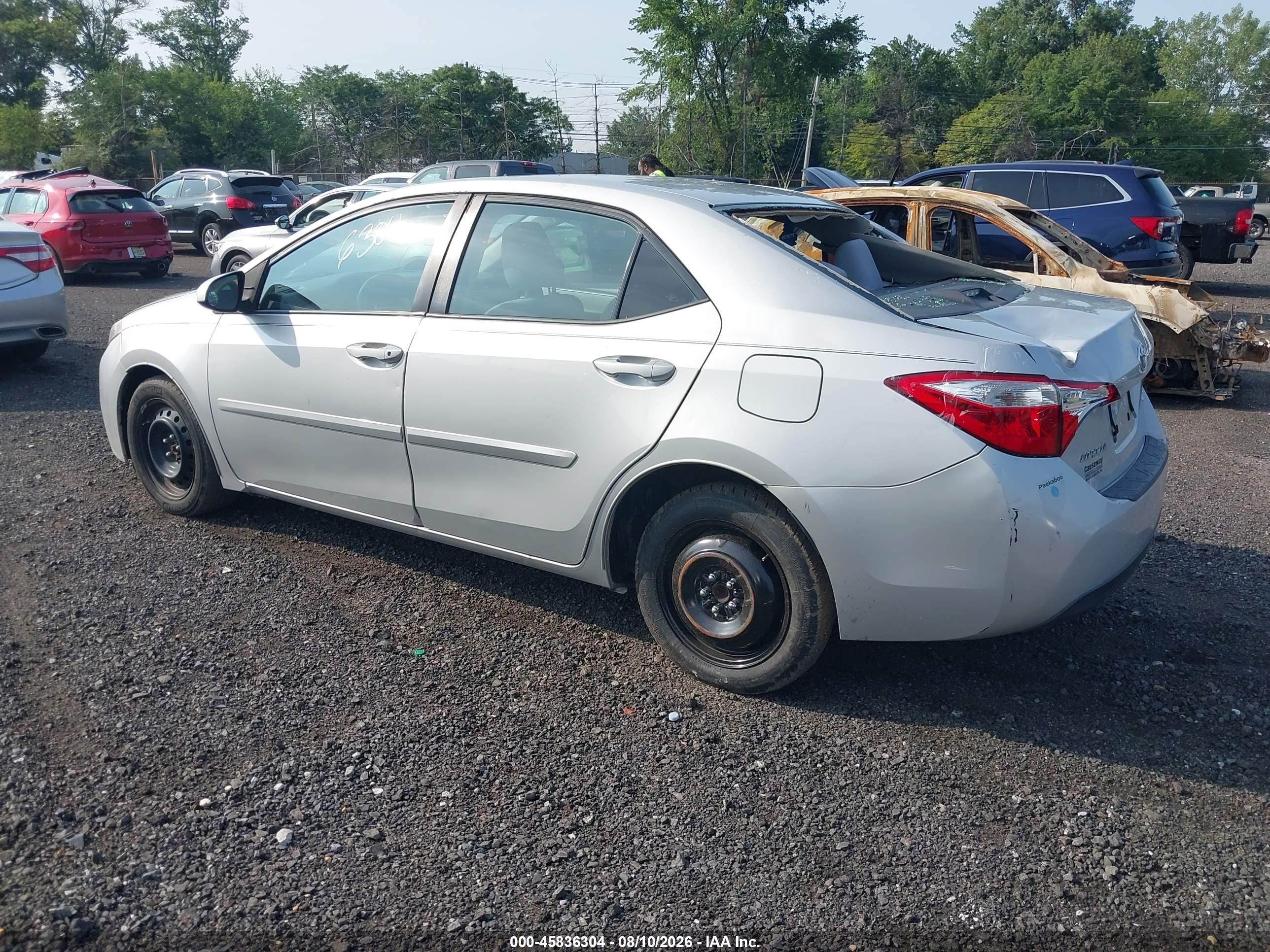 2014 Toyota Corolla Le Silver vin: 2T1BURHE1EC008302