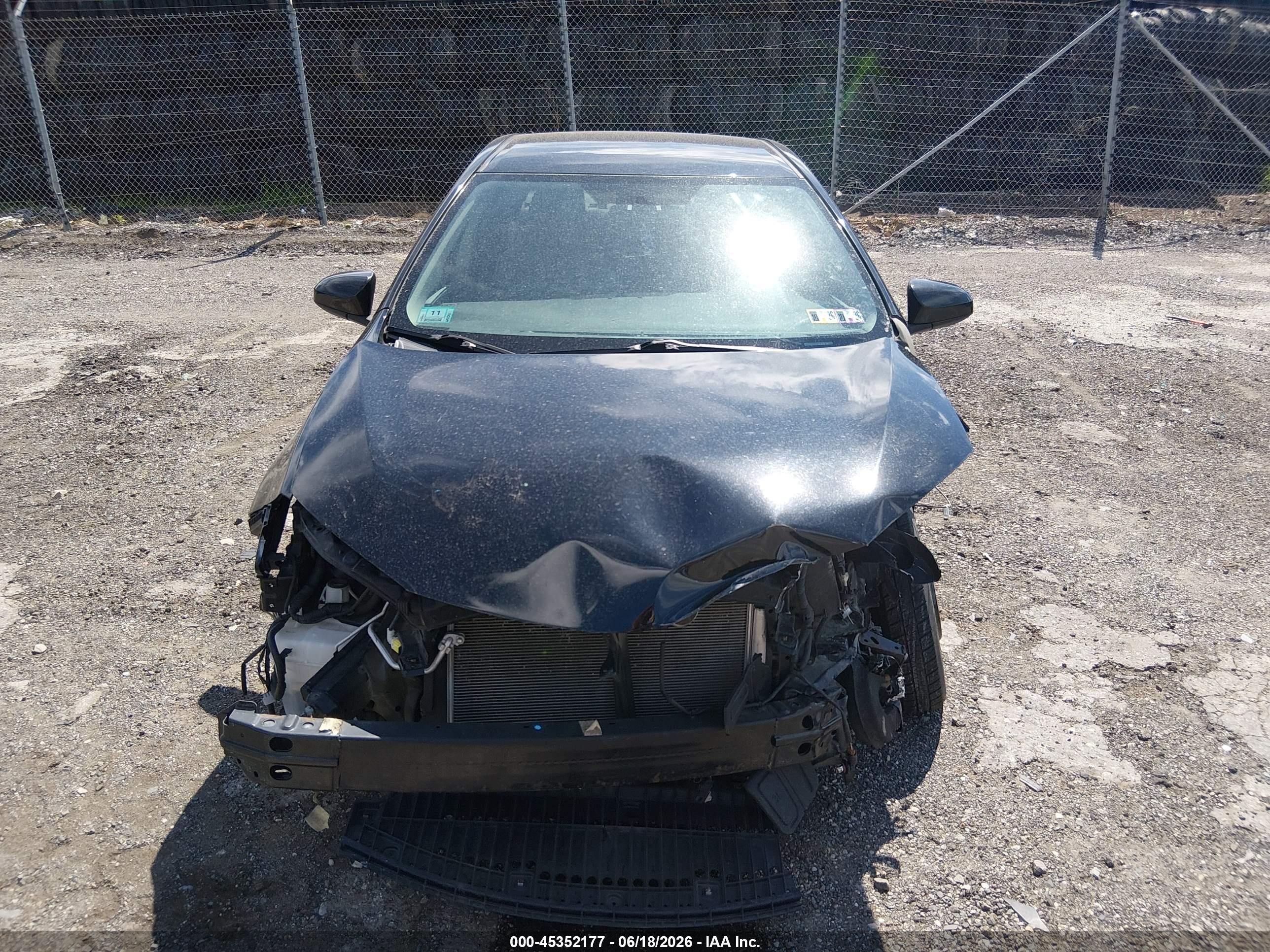 2014 Toyota Corolla L Black vin: 2T1BURHE1EC008770
