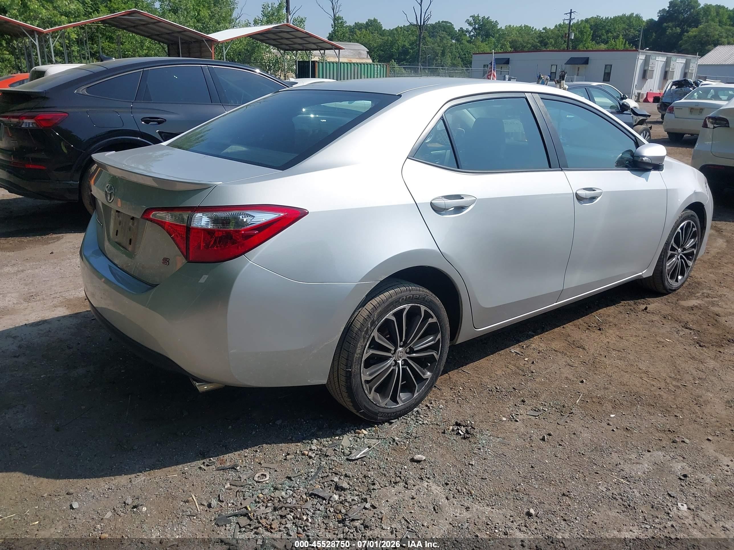 2014 Toyota Corolla S Plus Silver vin: 2T1BURHE1EC009207