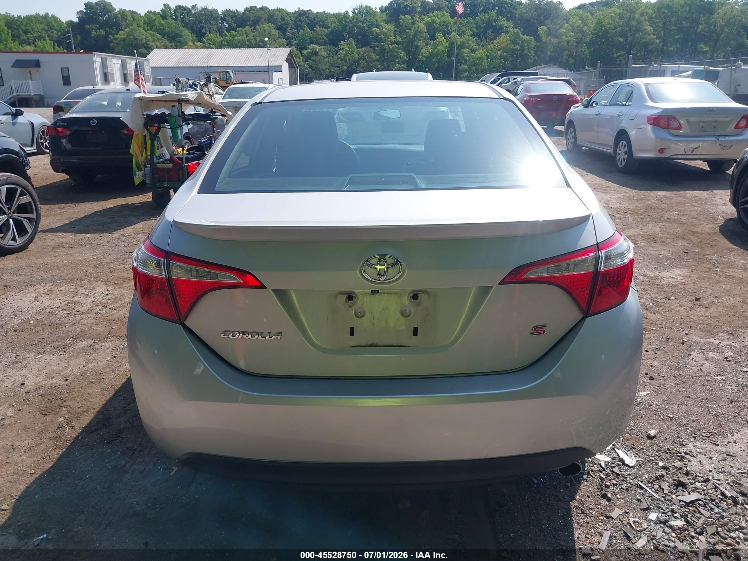2014 Toyota Corolla S Plus Silver vin: 2T1BURHE1EC009207