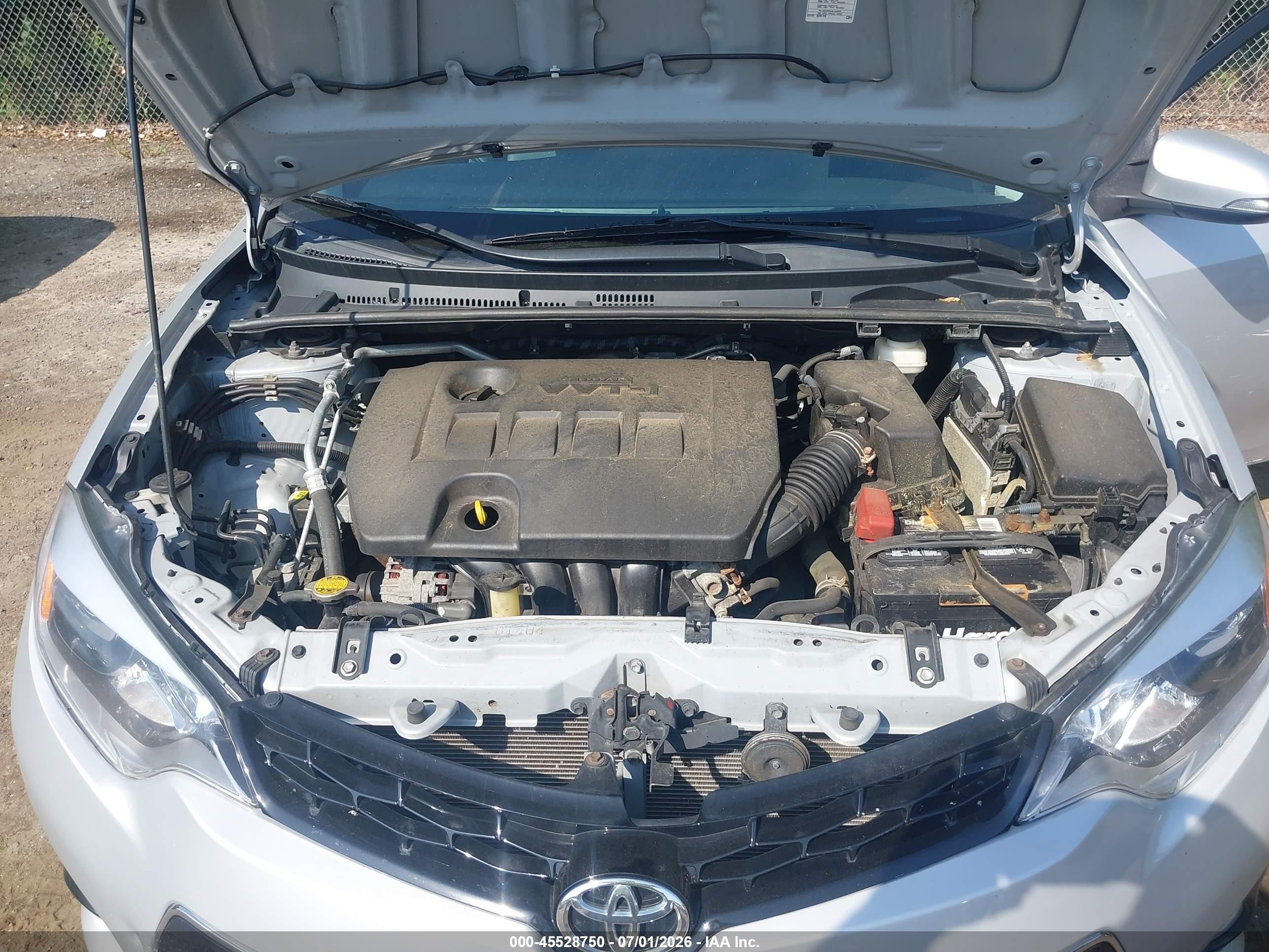 2014 Toyota Corolla S Plus Silver vin: 2T1BURHE1EC009207