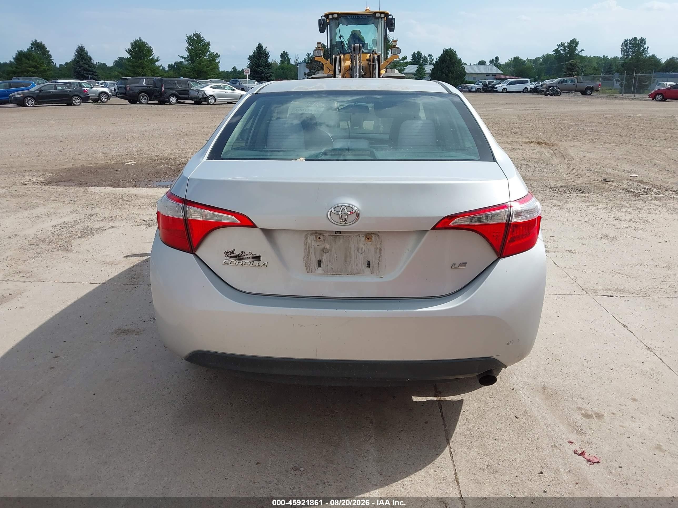 2014 Toyota Corolla Le Silver vin: 2T1BURHE1EC015749