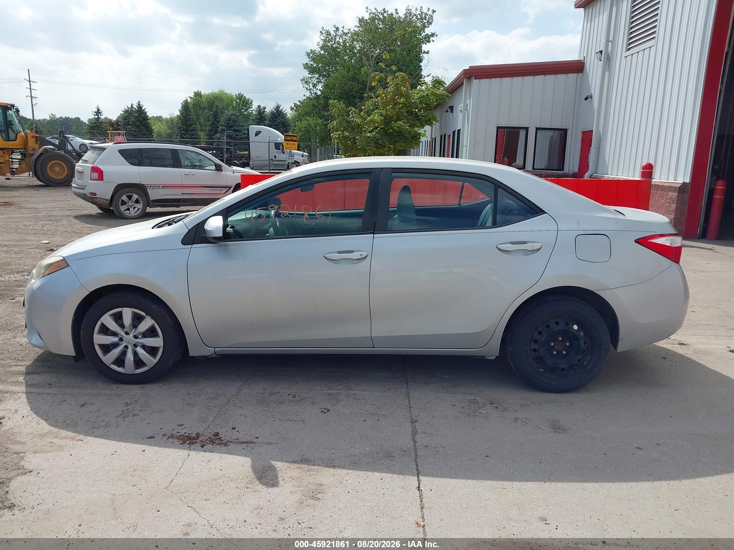 2014 Toyota Corolla Le Silver vin: 2T1BURHE1EC015749