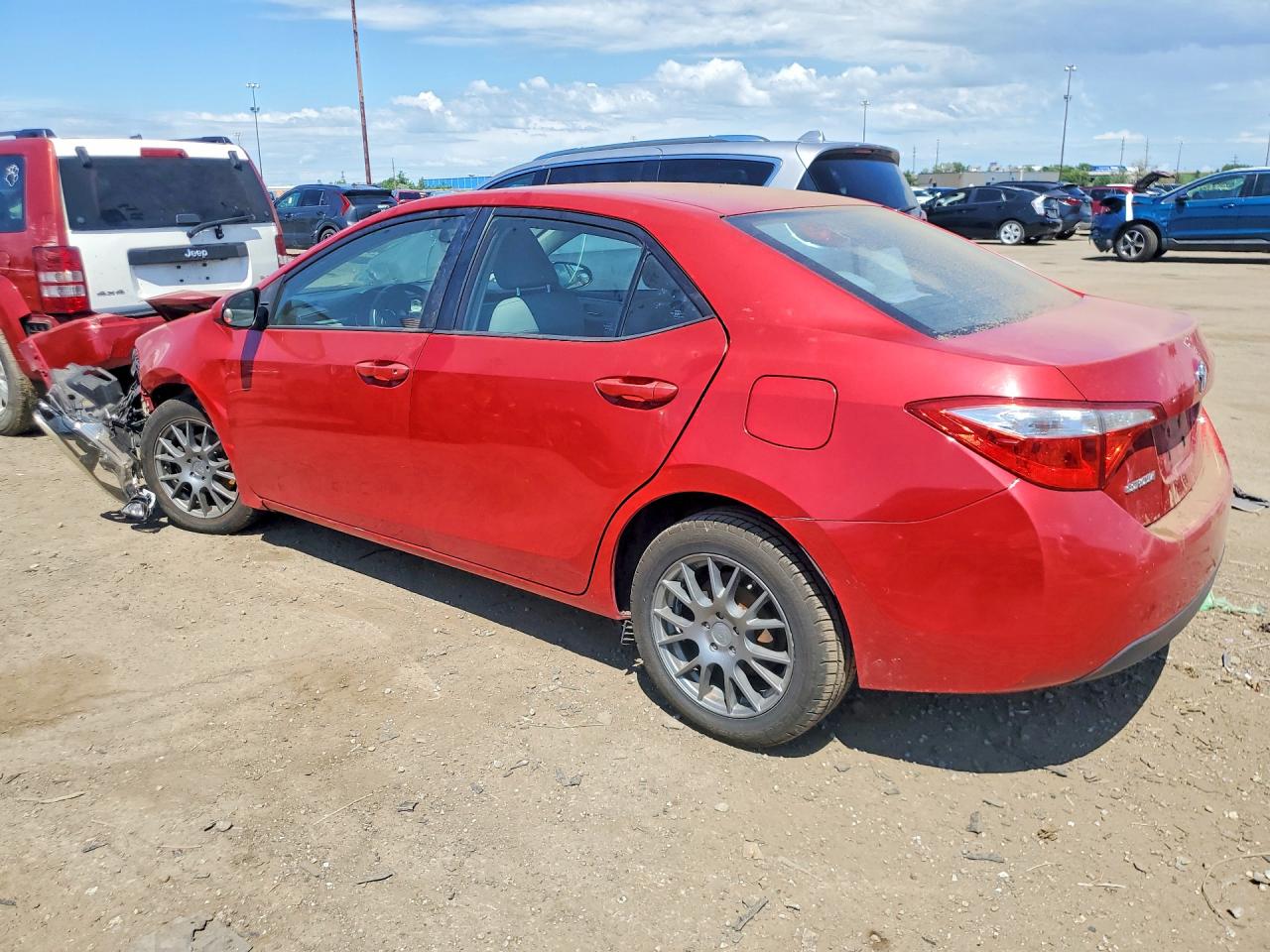 2014 Toyota Corolla Le Red vin: 2T1BURHE1EC032423
