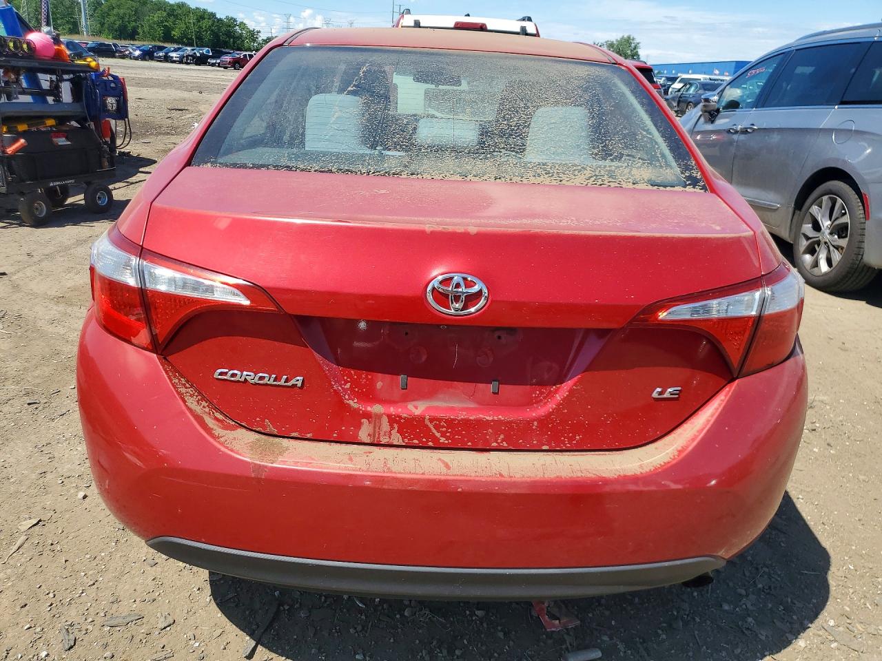 2014 Toyota Corolla Le Red vin: 2T1BURHE1EC032423