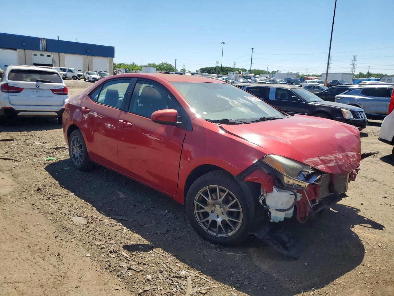 2014 Toyota Corolla Le Red vin: 2T1BURHE1EC032423