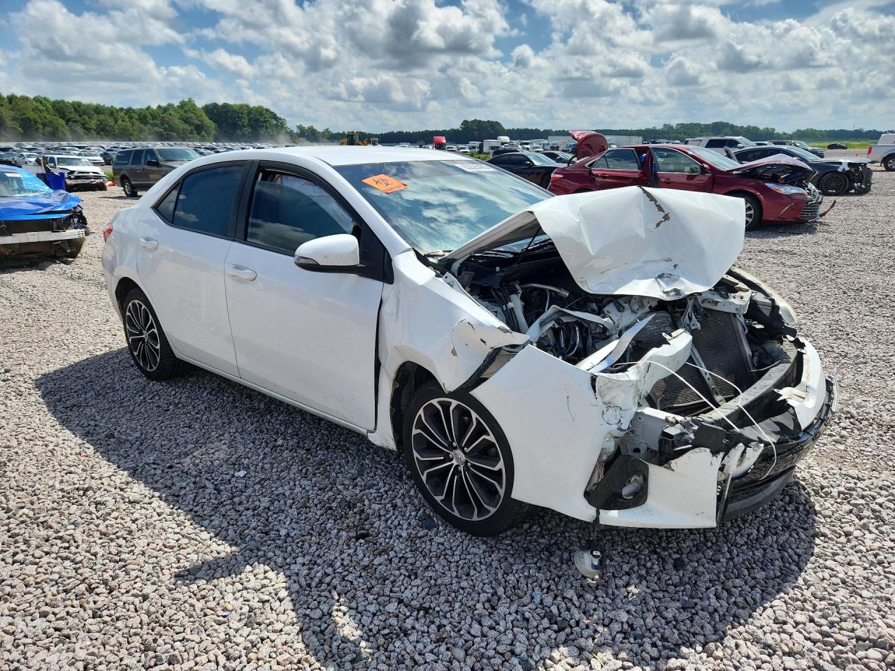 2014 Toyota Corolla S Plus White vin: 2T1BURHE1EC041347