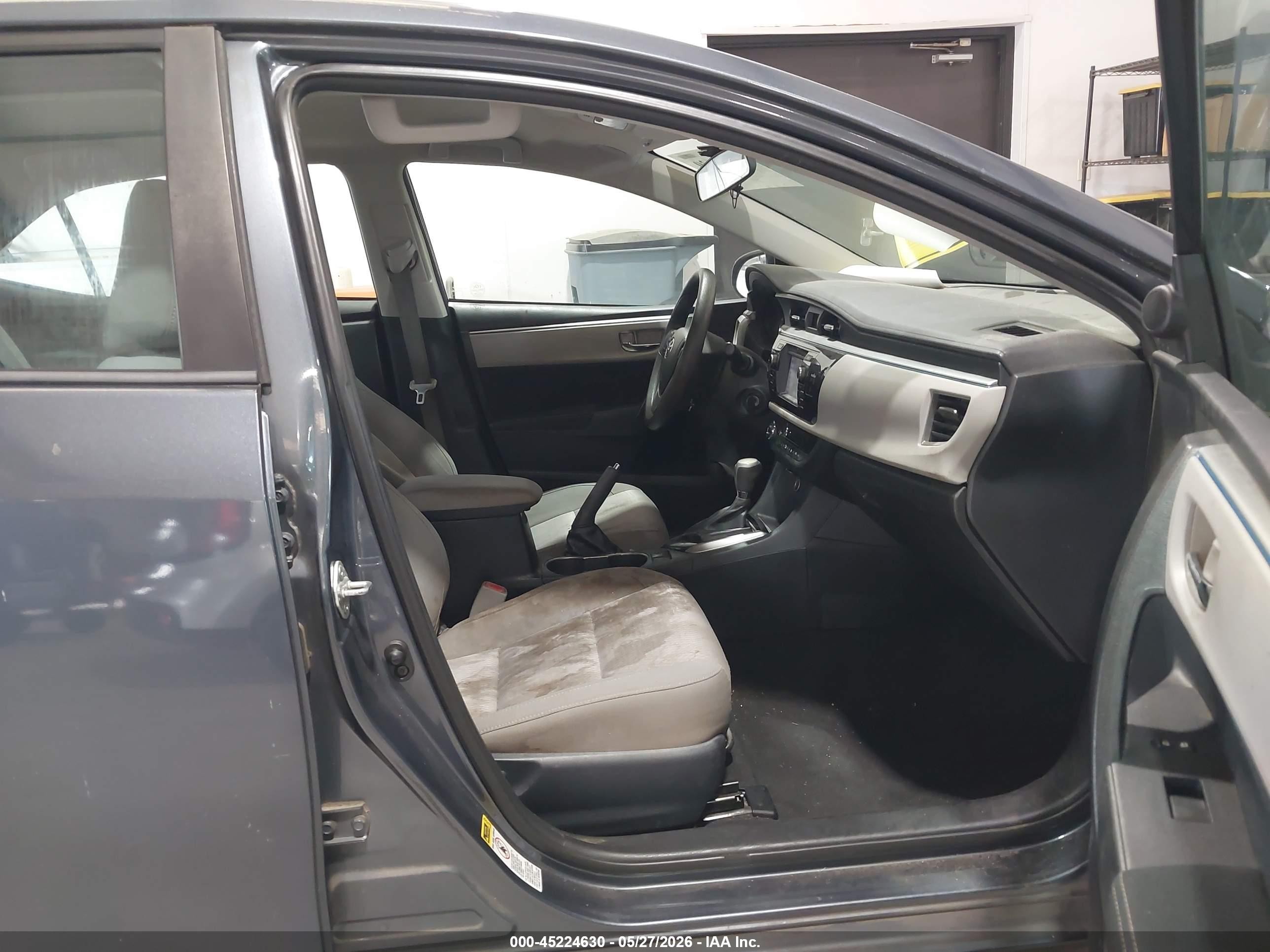 2014 Toyota Corolla Le Gray vin: 2T1BURHE1EC043390