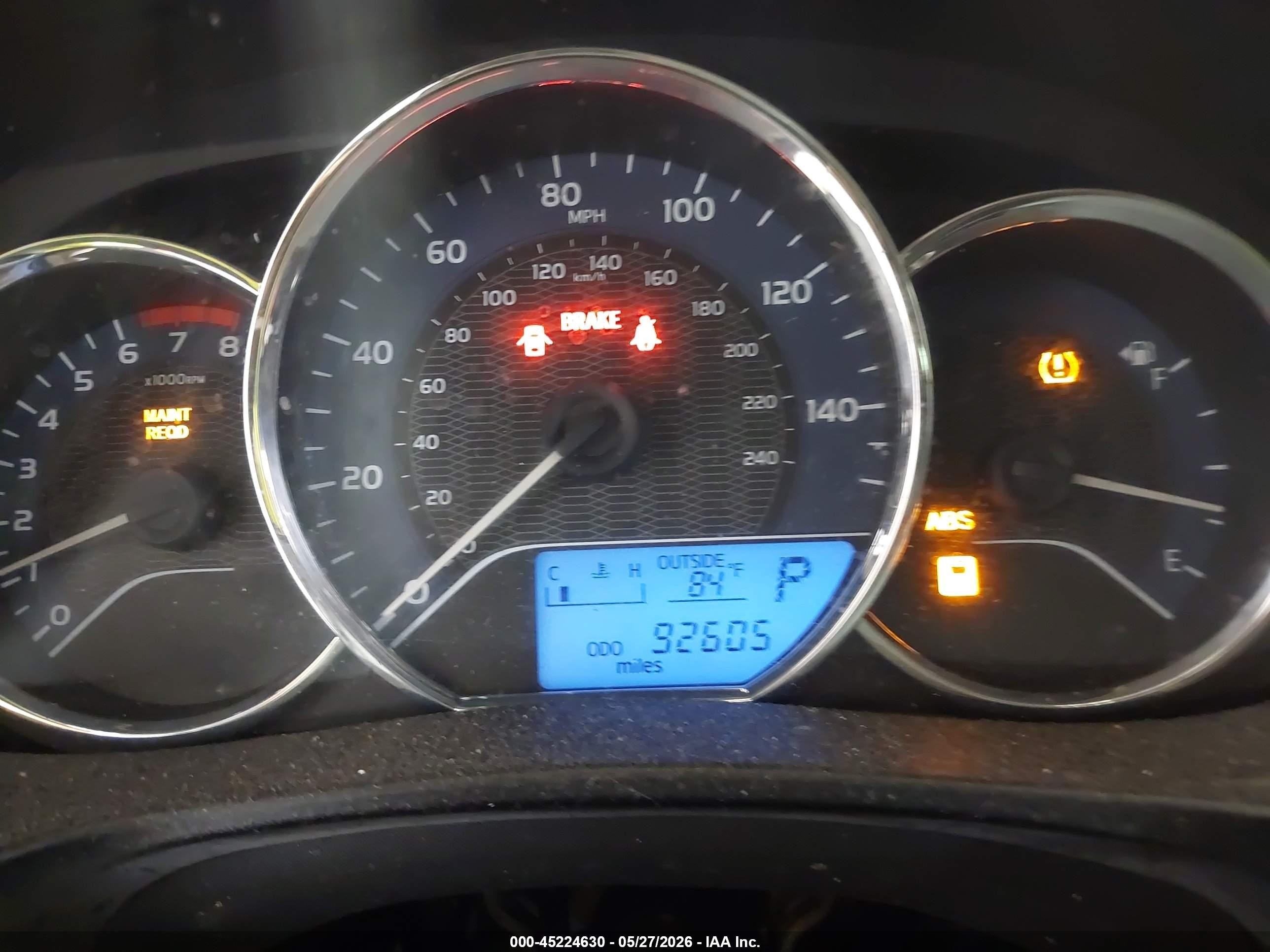 2014 Toyota Corolla Le Gray vin: 2T1BURHE1EC043390