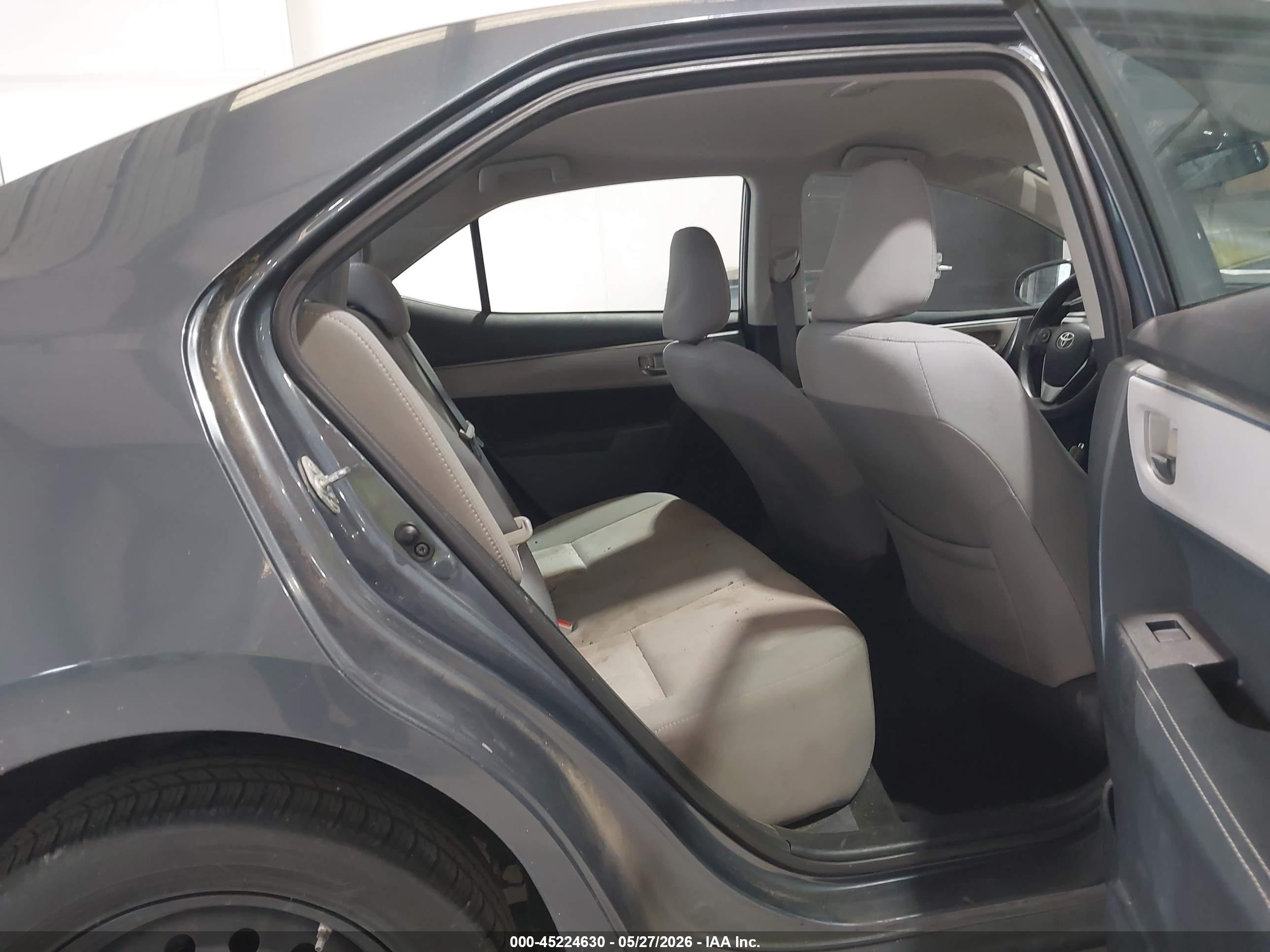 2014 Toyota Corolla Le Gray vin: 2T1BURHE1EC043390
