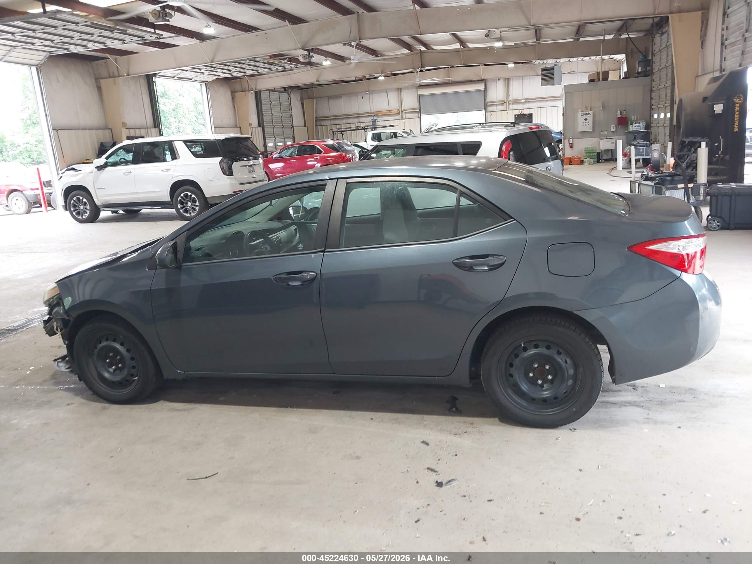 2014 Toyota Corolla Le Gray vin: 2T1BURHE1EC043390